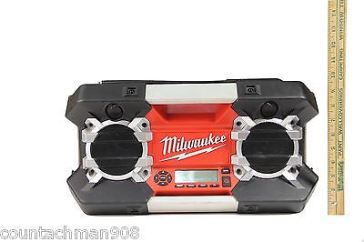 Milwaukee 2790-20 Jobsite Radio - Portable Bluetooth Speaker with AM/FM Radio & USB Charging - Perfect for Construction Sites, Workshops & Outdoor Work