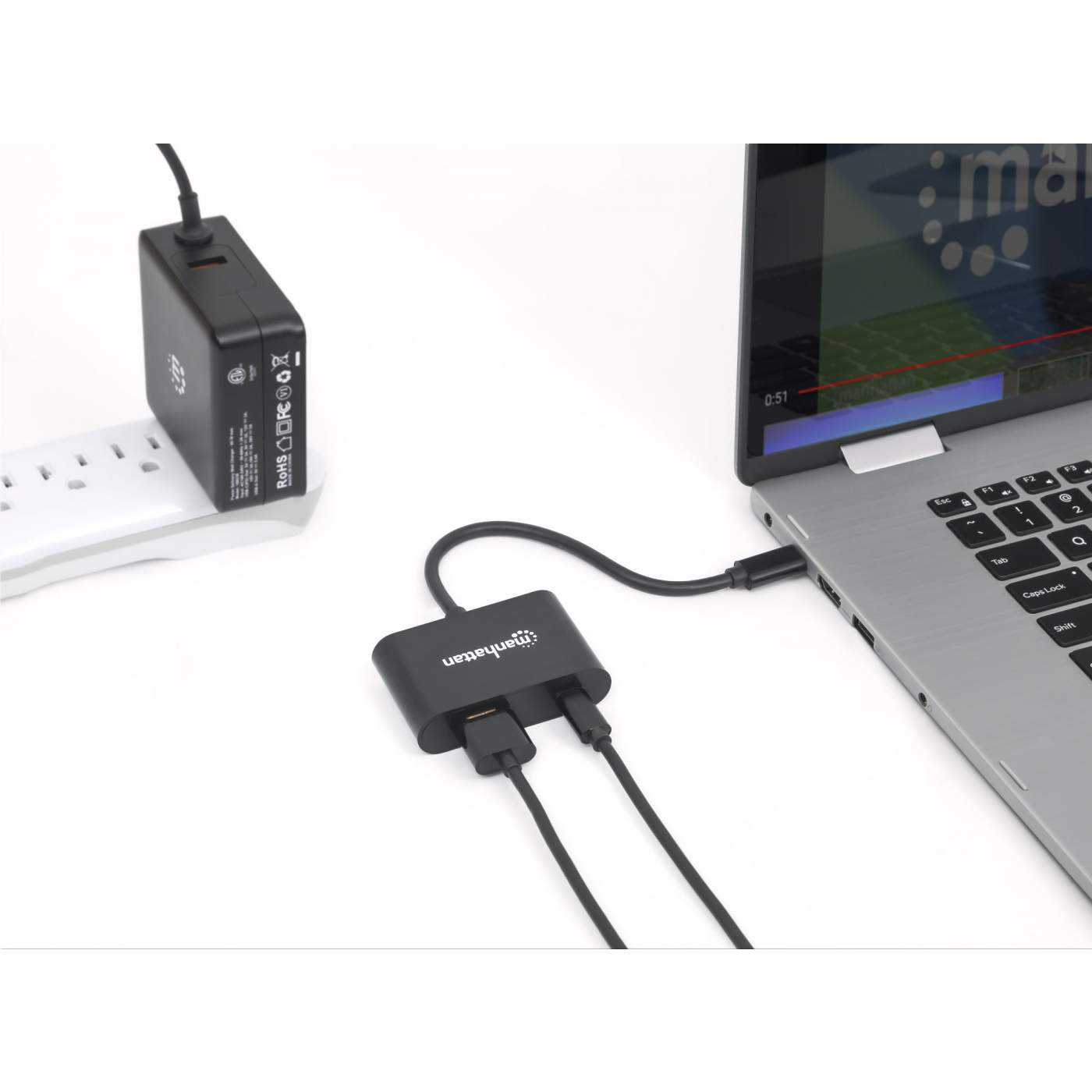 USB C to HDMI Adapter 4K 60Hz with Power Delivery - High-Speed USB-C to HDMI Converter for MacBook Pro, Dell XPS, iPad Pro - Perfect for Home Office, Gaming, and Presentations