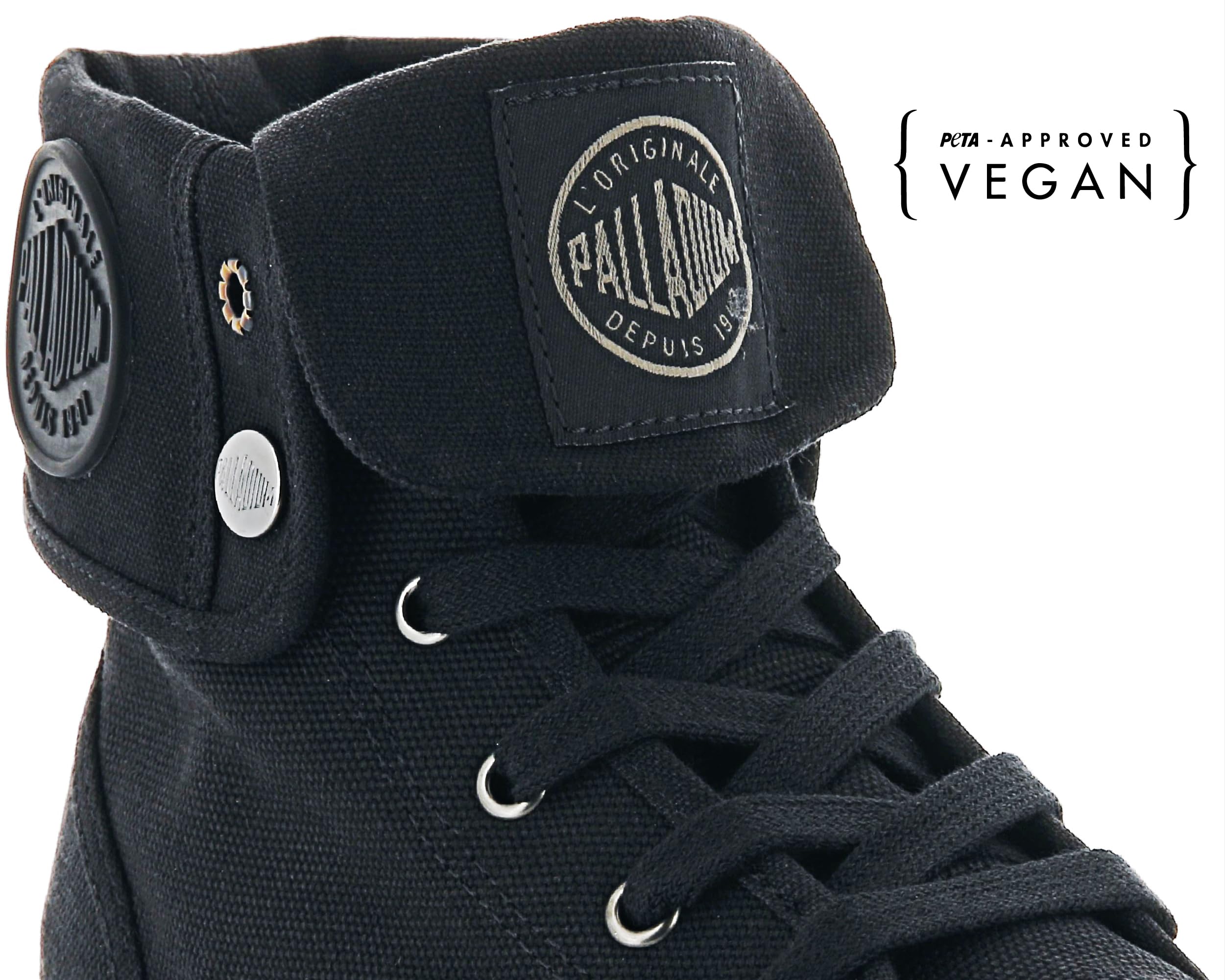 Palladium Men's Baggy Canvas Boots - Waterproof & Comfortable Military Style Boots for Hiking, Work & Outdoor Adventures