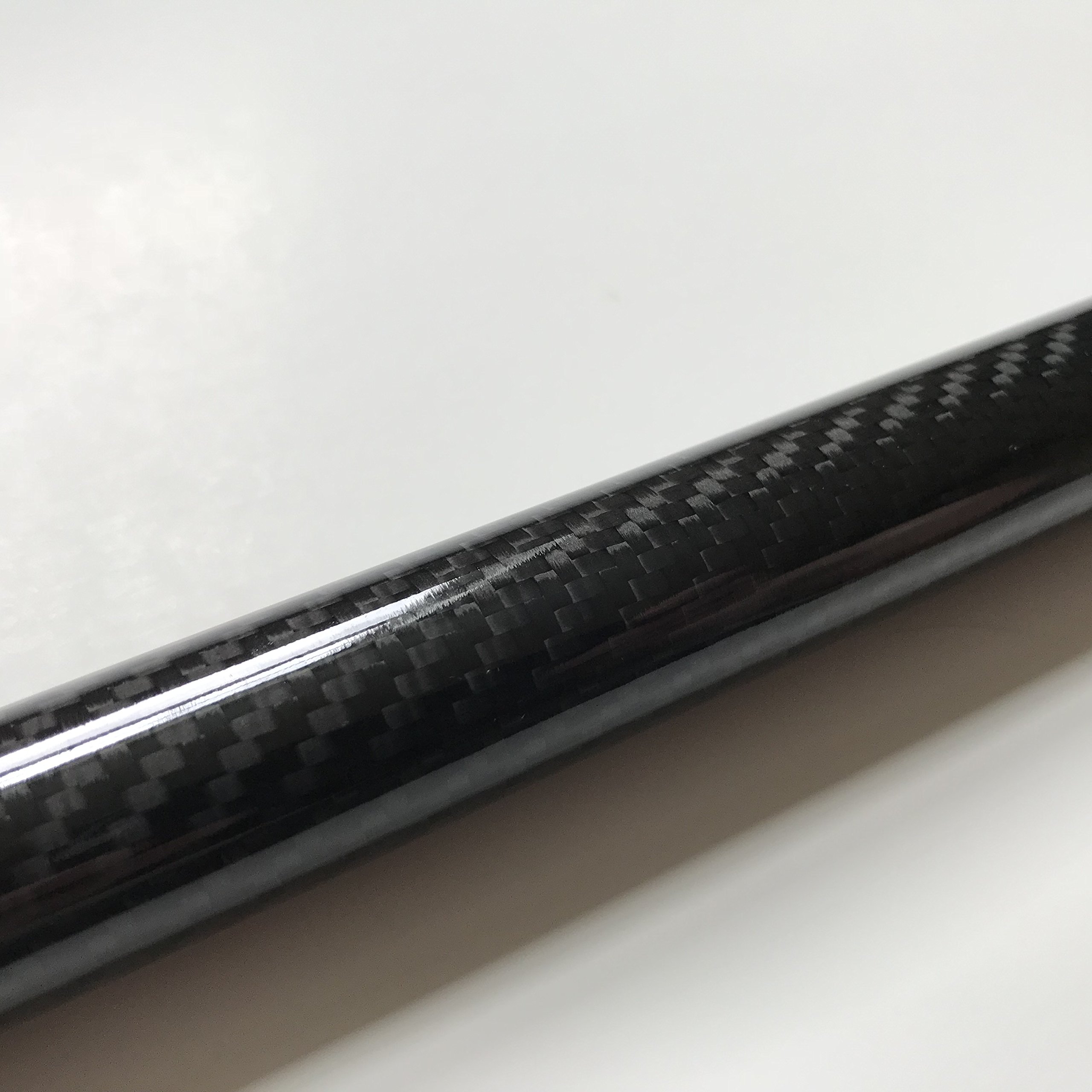 Premium Black Carbon Fiber Tube 20mm x 18mm x 1000mm - Hollow Carbon Fiber Rods - High Strength Lightweight Carbon Fiber Shaft for RC Cars, Drones, DIY Projects and Industrial Applications