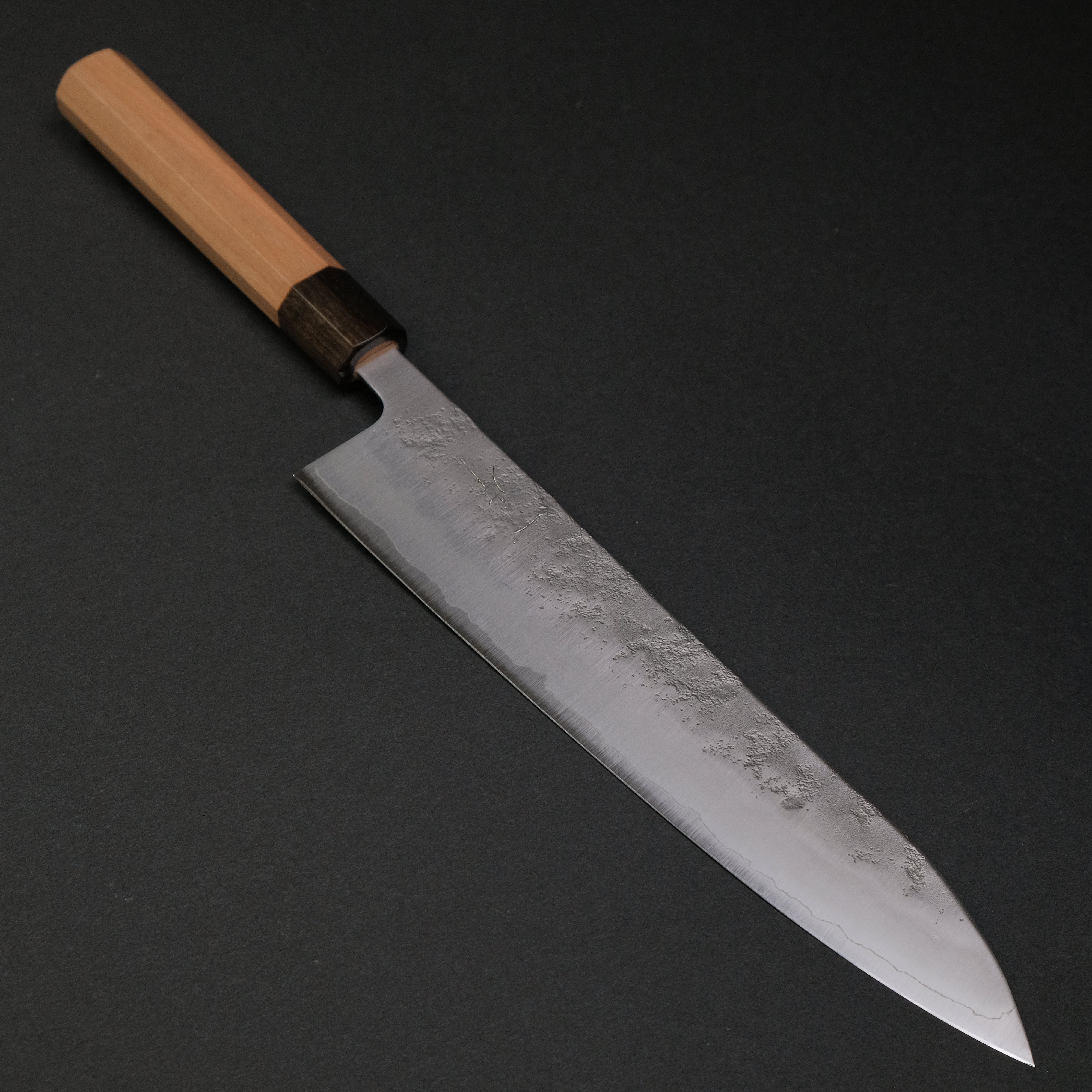 Hitohira Futana S3 Nashiji Gyuto 240mm Japanese Chef Knife - Premium Cherry Wood Handle for Professional Chefs & Home Cooking, Perfect for Slicing, Dicing & Meat Cutting
