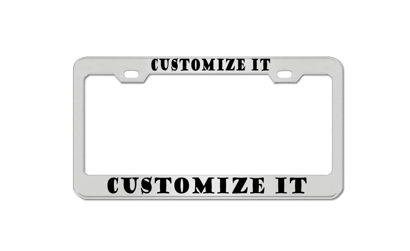 Custom Chrome License Plate Frame - Durable Metal Tag Holder for Cars & Trucks - Perfect for Personalization & Vehicle Protection (Ideal for Gifts, Car Shows & Everyday Use)