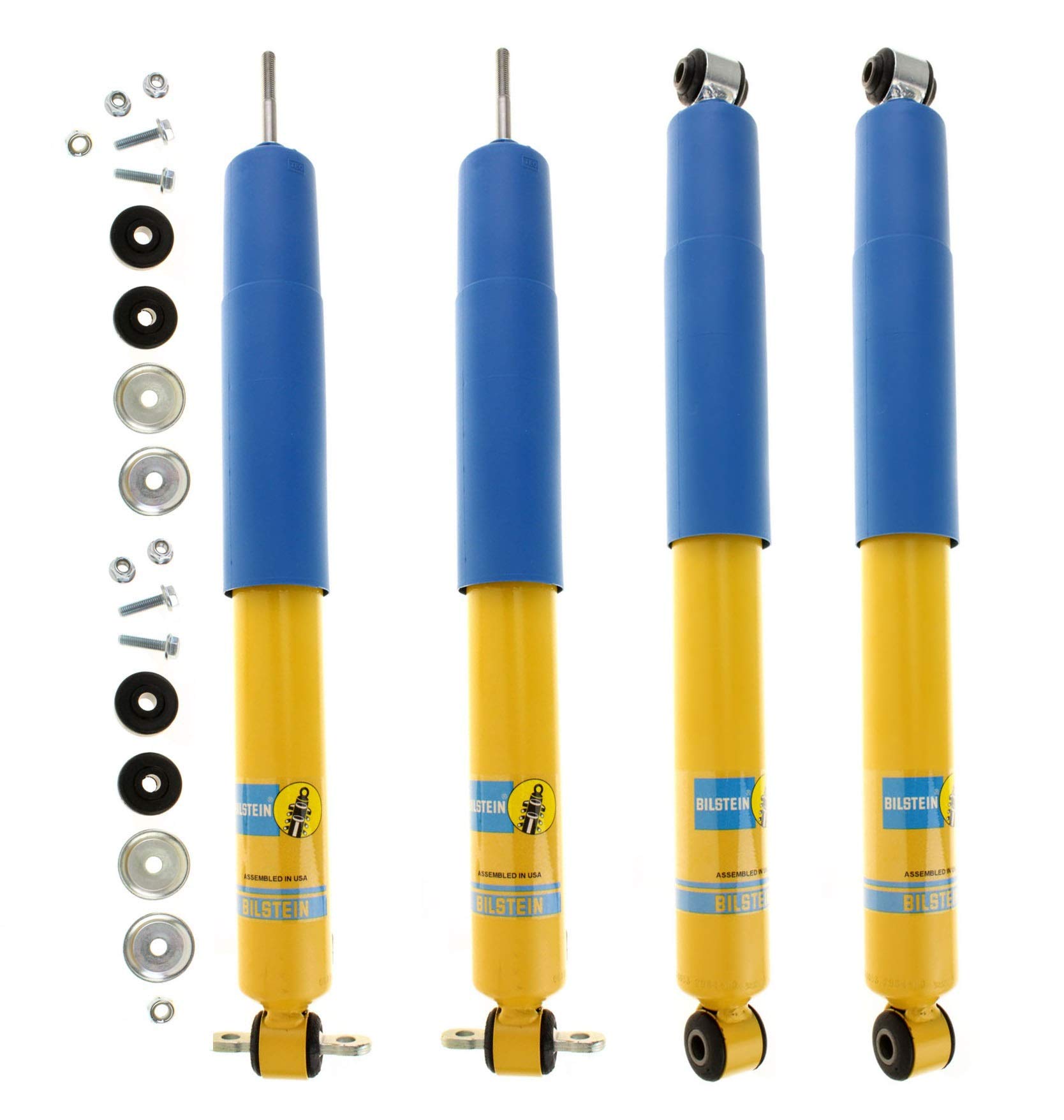 Bilstein B6 4600 Front & Rear Shock Absorbers Kit for 1999-2004 Jeep Grand Cherokee - Off-Road & Daily Driving Performance Upgrade