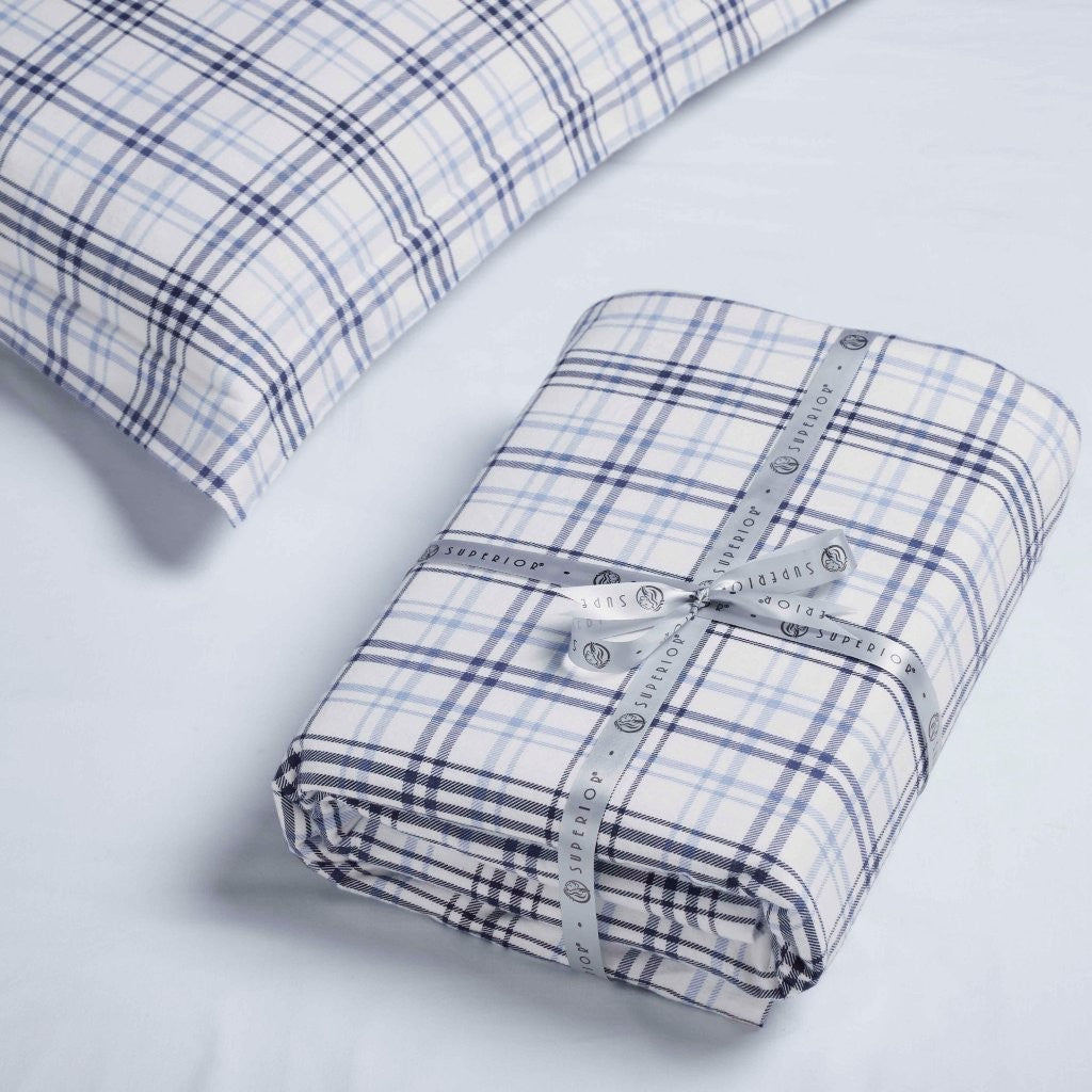 Soft Plaid Flannel Cotton Duvet Cover Set - Farmhouse Style Bedding for Cozy Winter Nights | Perfect for Guest Rooms & Cabin Retreats