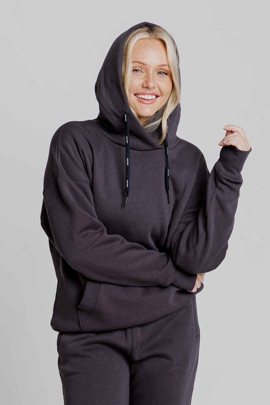 Off Duty Hoodie - Charcoal Black | Cozy Pullover Sweatshirt for Men & Women | Perfect for Casual Wear, Lounging & Outdoor Activities