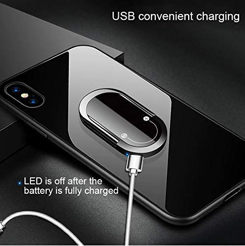 PIKFOS USB Rechargeable Electric Cigarette Lighter - Universal Smart Phone Holder with Ring Bracket for All Mobile Devices - Perfect for Smoking, Camping & Outdoor Activities