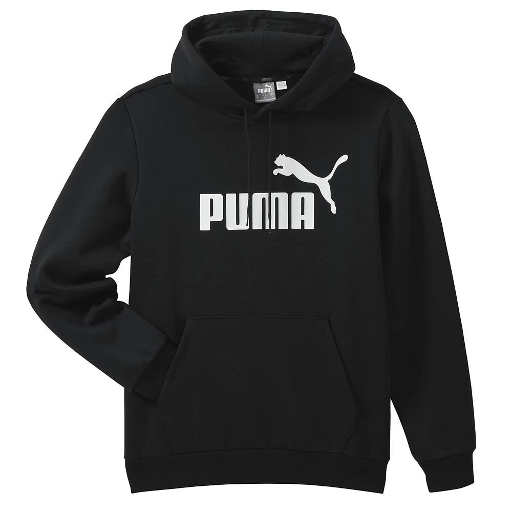 PUMA Men's Essentials Logo Fleece Hoodie - Soft & Comfortable Pullover Sweatshirt for Casual Wear (Big & Tall Sizes Available) - Perfect for Gym, Lounge & Outdoor Activities