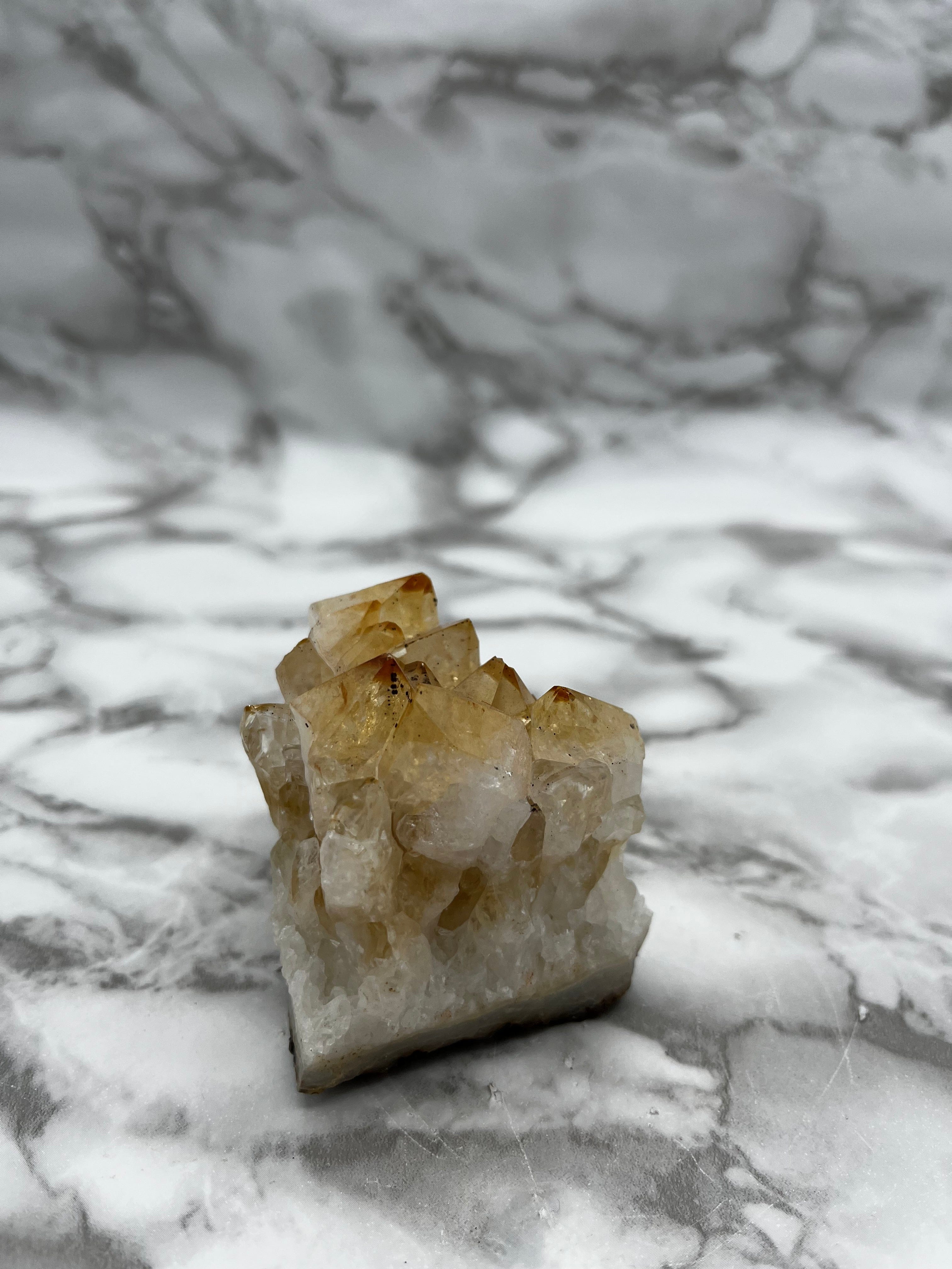 Natural Citrine Crystal Cluster - Healing Stone for Home Decor, Meditation & Energy Cleansing | Perfect for Spiritual Gifts, Yoga Spaces & Feng Shui