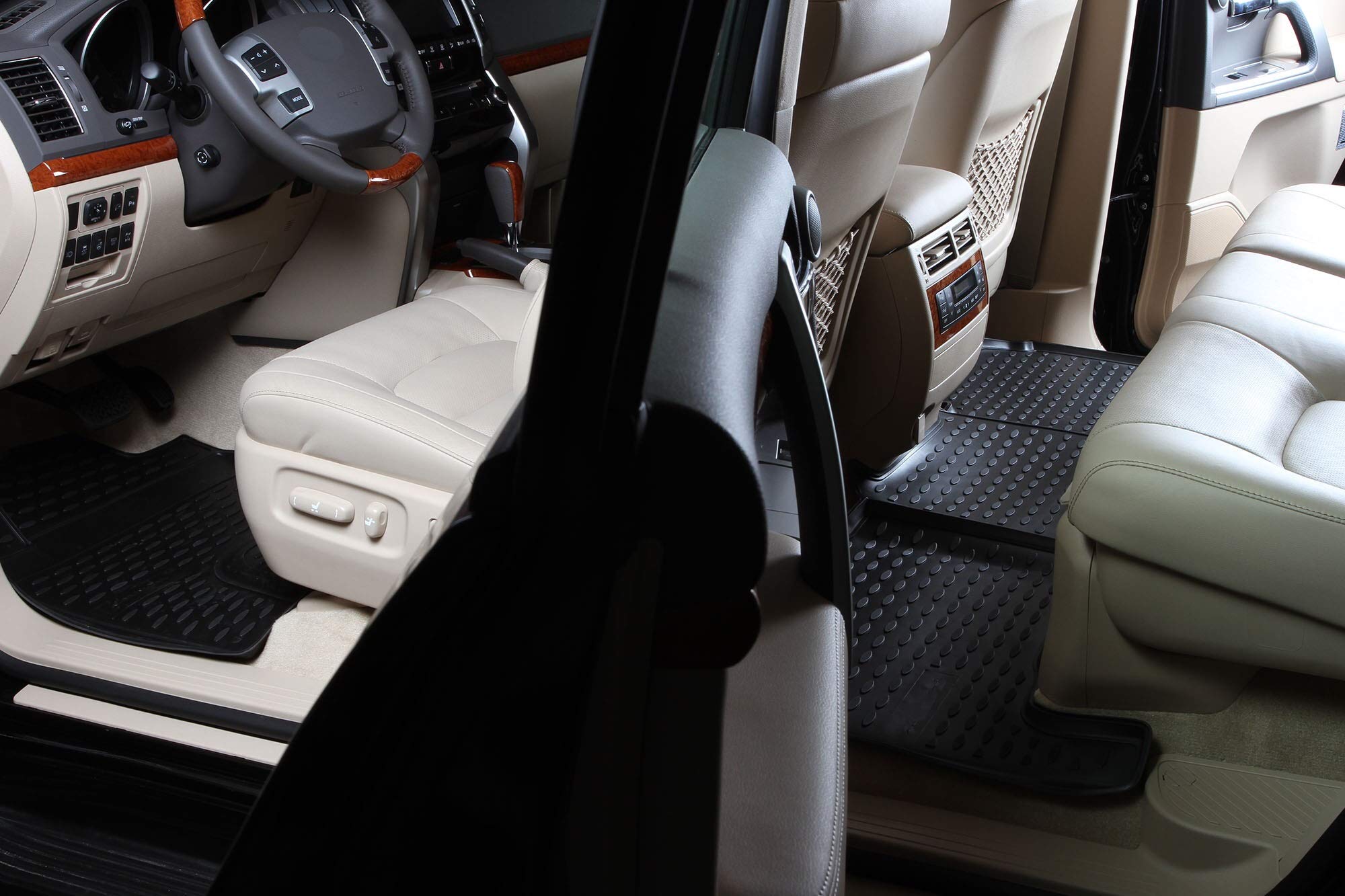 2018-2023 Chevrolet Traverse Custom Fit Floor Mats - Full Set for Front, 2nd & 3rd Row with Bucket/Captain Seats | All-Weather Protection for 7-Seater SUV | Perfect for Family Road Trips & Daily Commutes