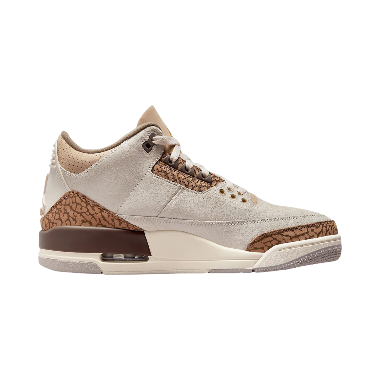 Air Jordan 3 Retro Sneakers - Light Orewood Brown & Metallic Gold - Men's Basketball Shoes for Casual Wear & Street Style