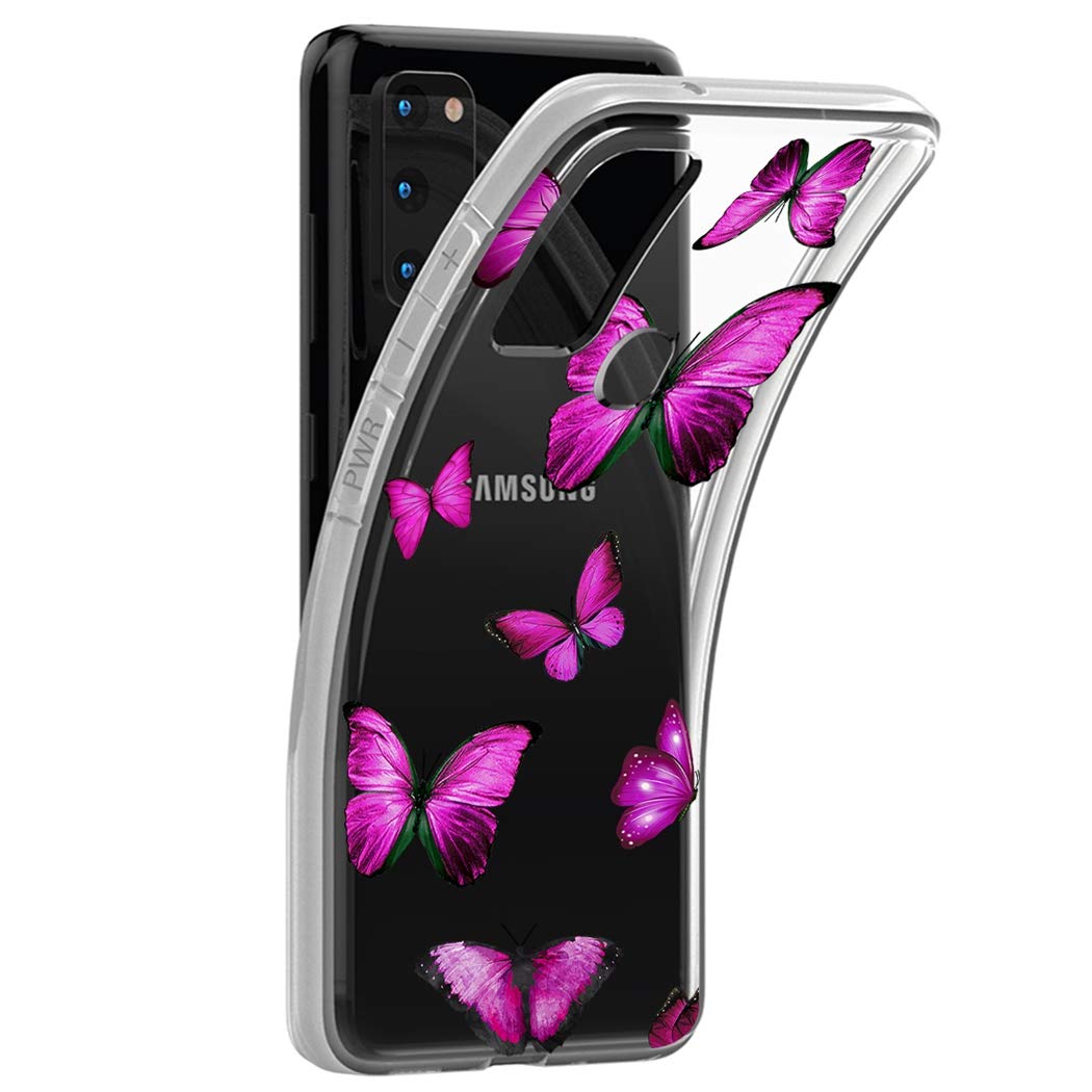 Samsung Galaxy A21S Phone Case - Cute Clear Slim Shockproof TPU Protective Cover with Butterfly Pattern for Women & Girls | Perfect for Everyday Use, Work, and Travel