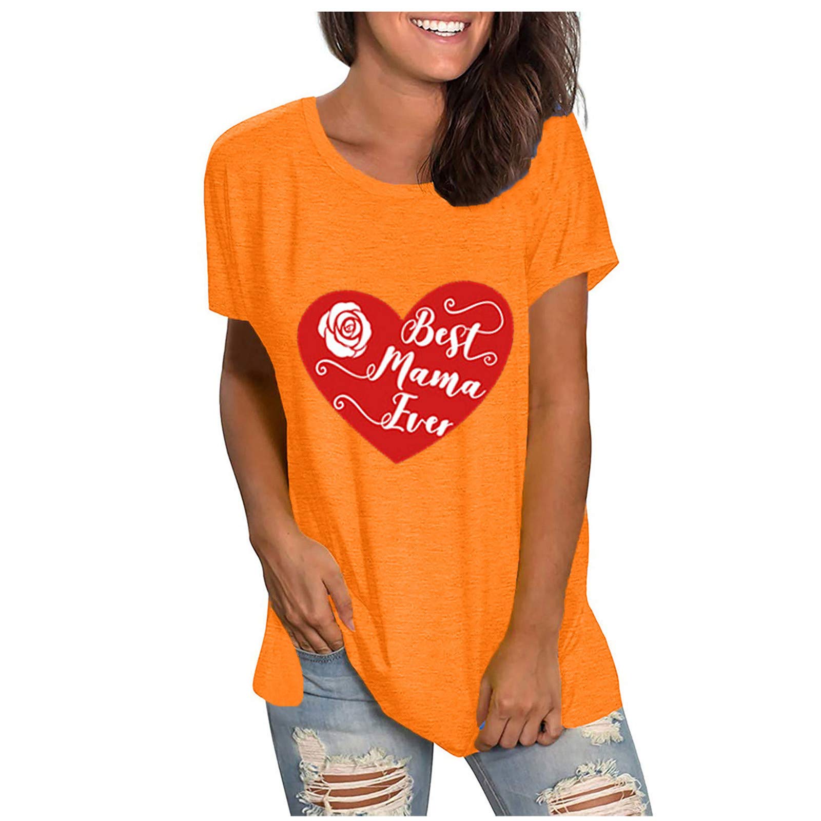 Women's Short Sleeve Graphic T-Shirts - Round Neck Athletic Tees for Workout & Casual Wear | Fashionable 2022 Trendy Blouses | Perfect for Gym, Running, Yoga and Everyday Outfits