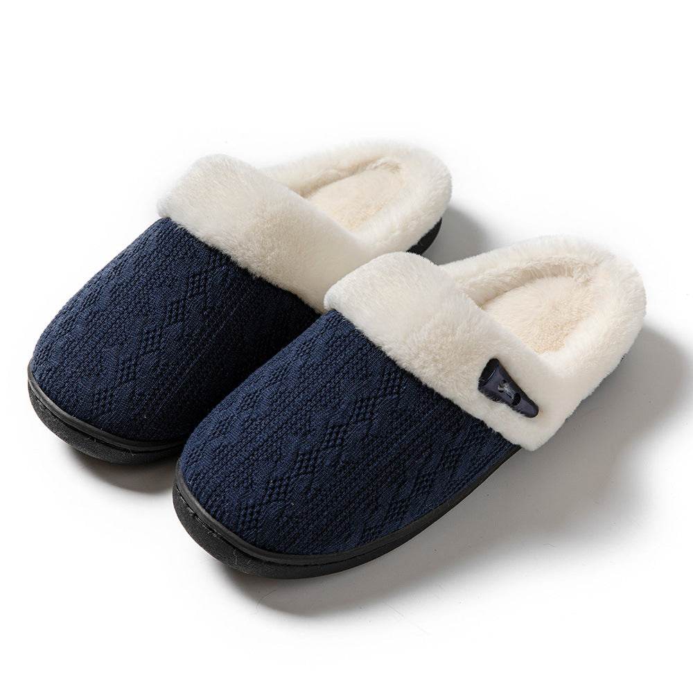 FluffKnit Cozy Plush Slippers for Women & Men - Ultra Soft Fuzzy Indoor House Shoes for Winter Comfort - Perfect for Home, Lounge & Relaxation
