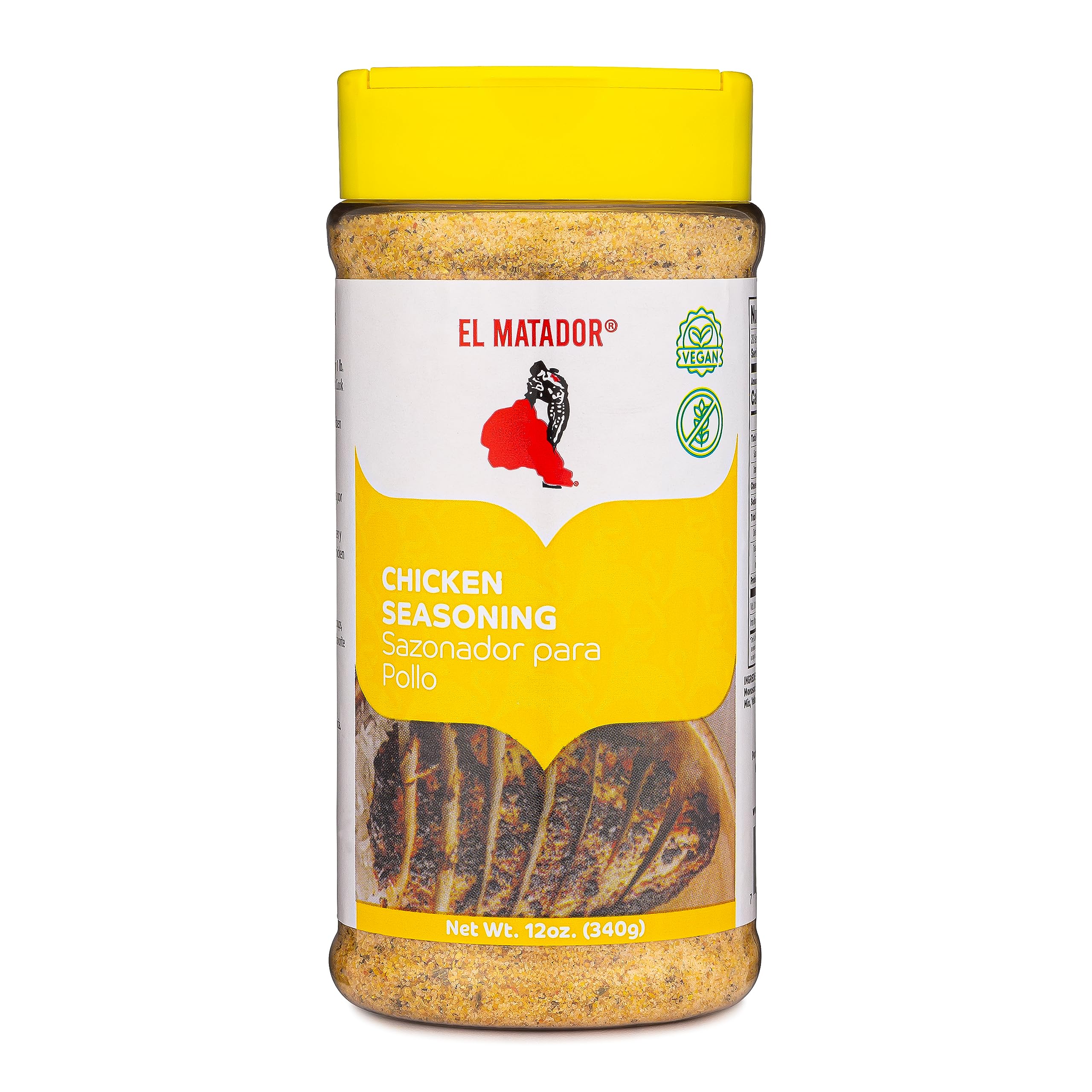 El Matador Chicken Seasoning 12 oz - Premium Mexican Spice Blend for Grilling, Roasting & Fajitas - Authentic Flavor for Home Chefs & BBQ Lovers