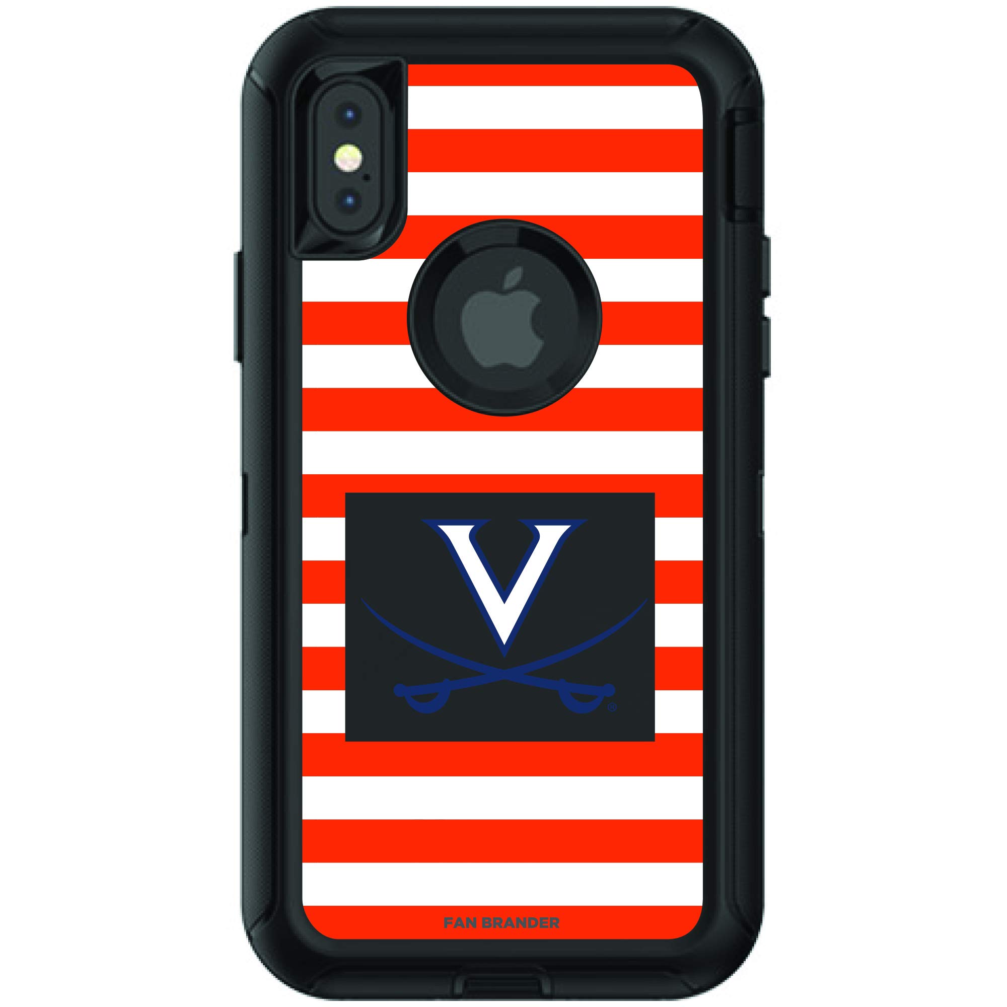 NCAA OtterBox Defender iPhone Case with Stripes - Durable Protection for Sports Fans
