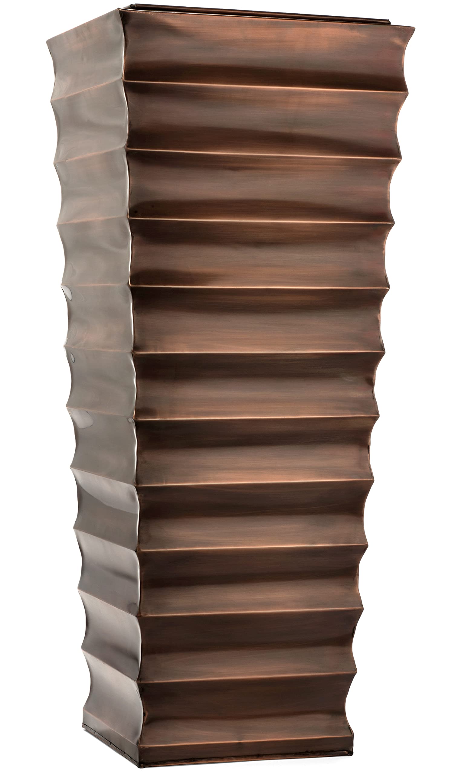 H Potter Large Tall Copper Planter for Indoor & Outdoor Use - Decorative Flower Pot for Patio, Garden, Deck, Entryway | Perfect for Home Decor, Office Plants, and Outdoor Landscaping