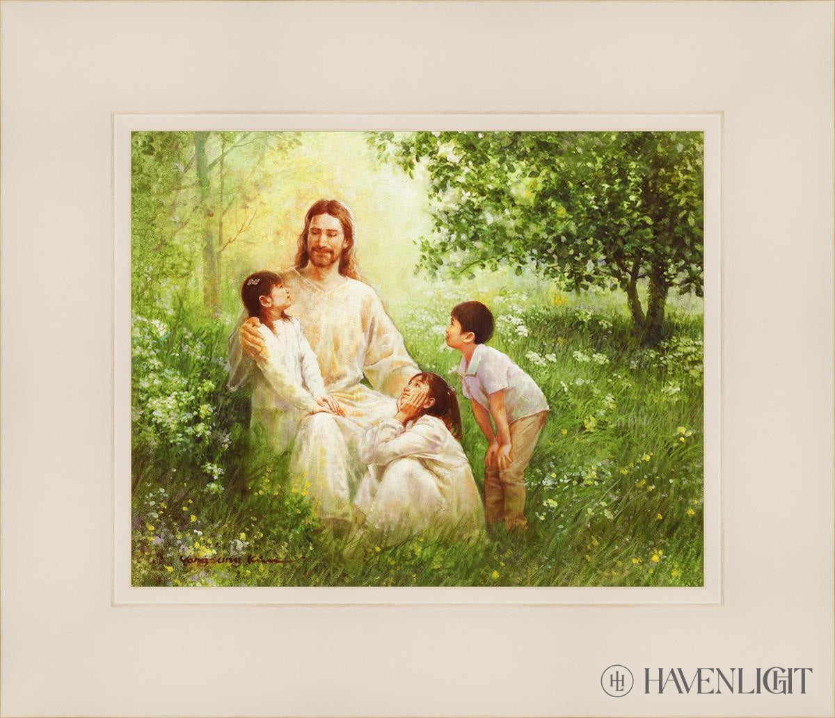 Come Unto Me By Yongsung Kim - Inspirational Christian Wall Art for Home & Church Decor - Perfect for Living Room, Bedroom, Office Prayer Space