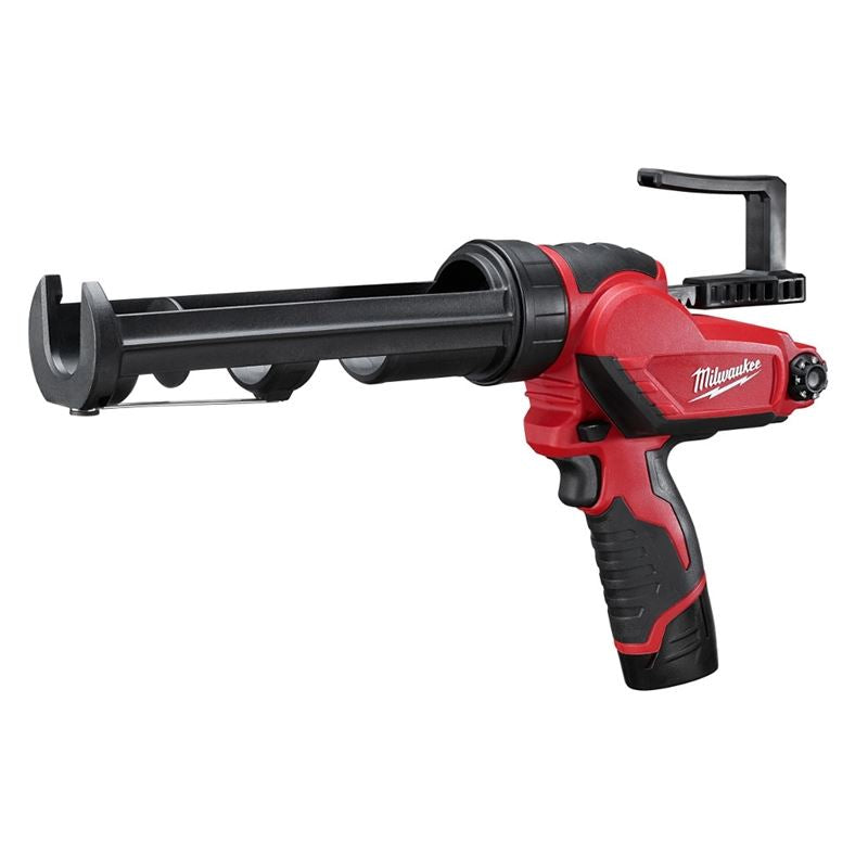 2441 21 M12 12V Lithium-Ion Cordless Caulk Gun Kit - 10 oz Capacity - Perfect for DIY Projects, Home Repairs & Professional Construction Work