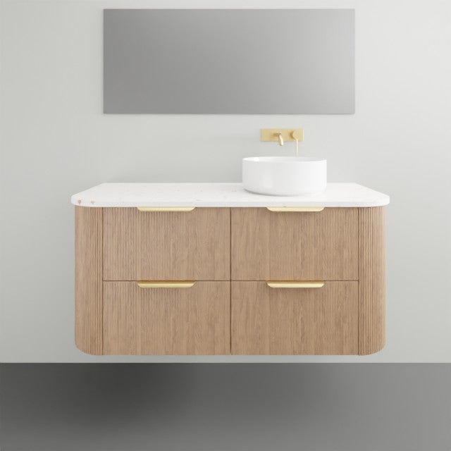 ADP Thirroul Wall Mounted Bathroom Vanity with Sink - Modern Floating Vanity for Small Bathrooms, Powder Rooms & Master Baths