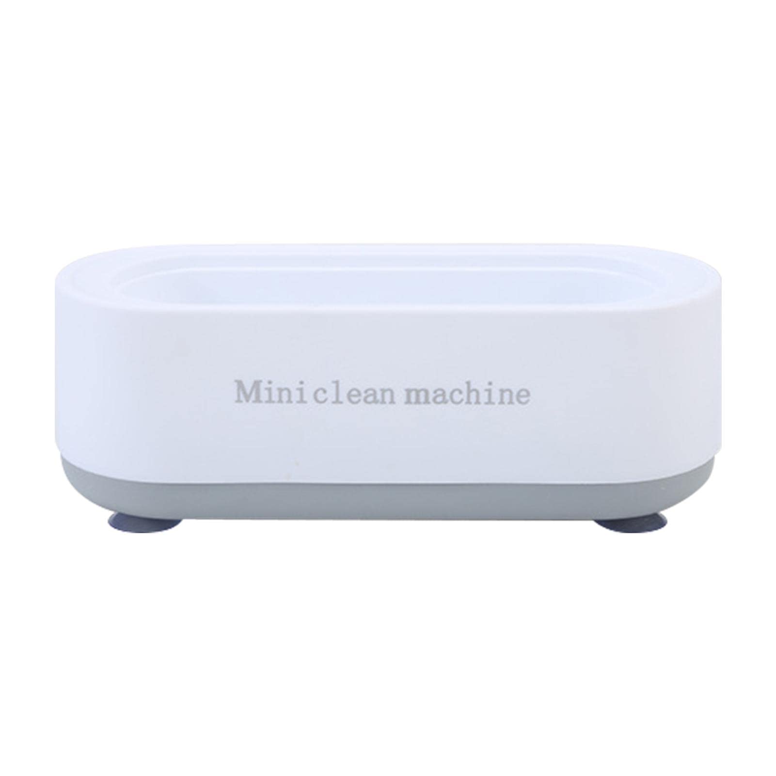 EMVANV Ultrasonic Cleaner for Jewelry, Eyeglasses & Watches - High Frequency Vibration Cleaning Machine for Home Use (White) | Perfect for Cleaning Rings, Necklaces, Glasses & Small Household Items