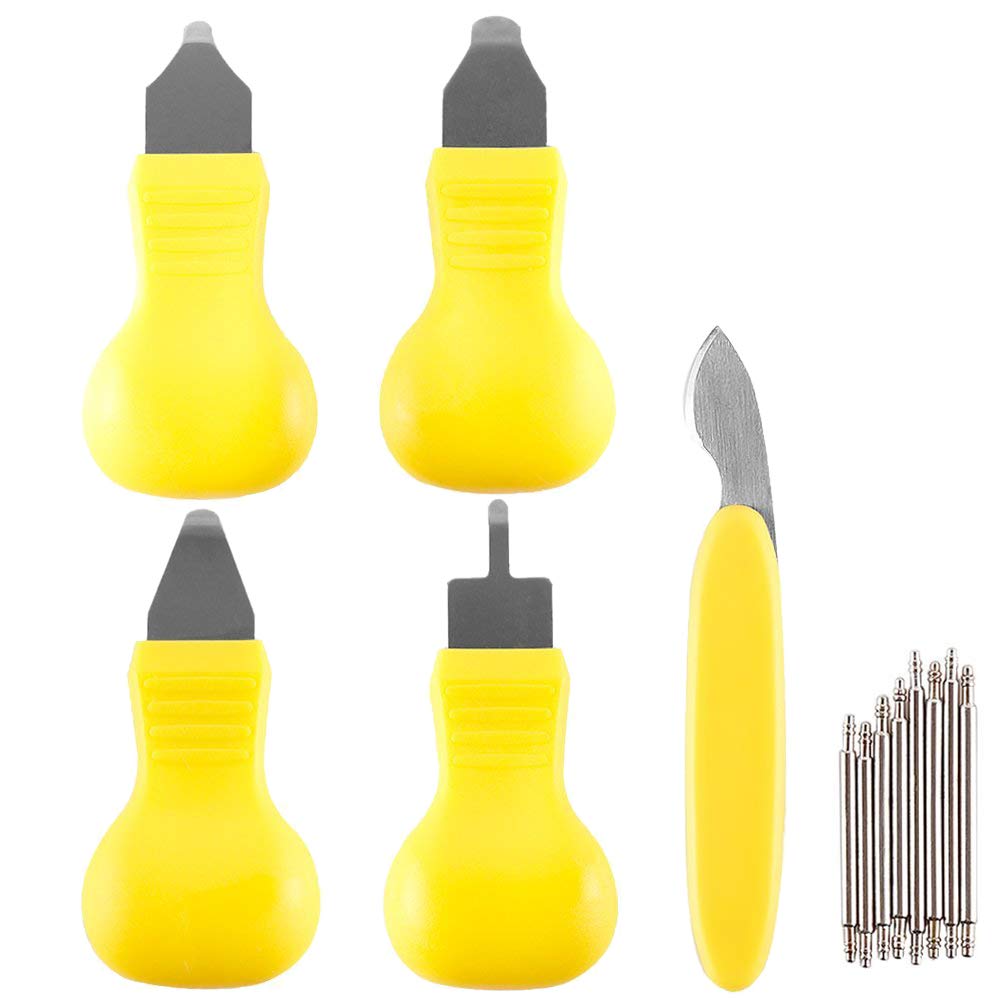 Professional Watch Repair Kit - 13pcs with Case Opener & Strap Pins for Fossil Watches | Battery Replacement & Maintenance Tool