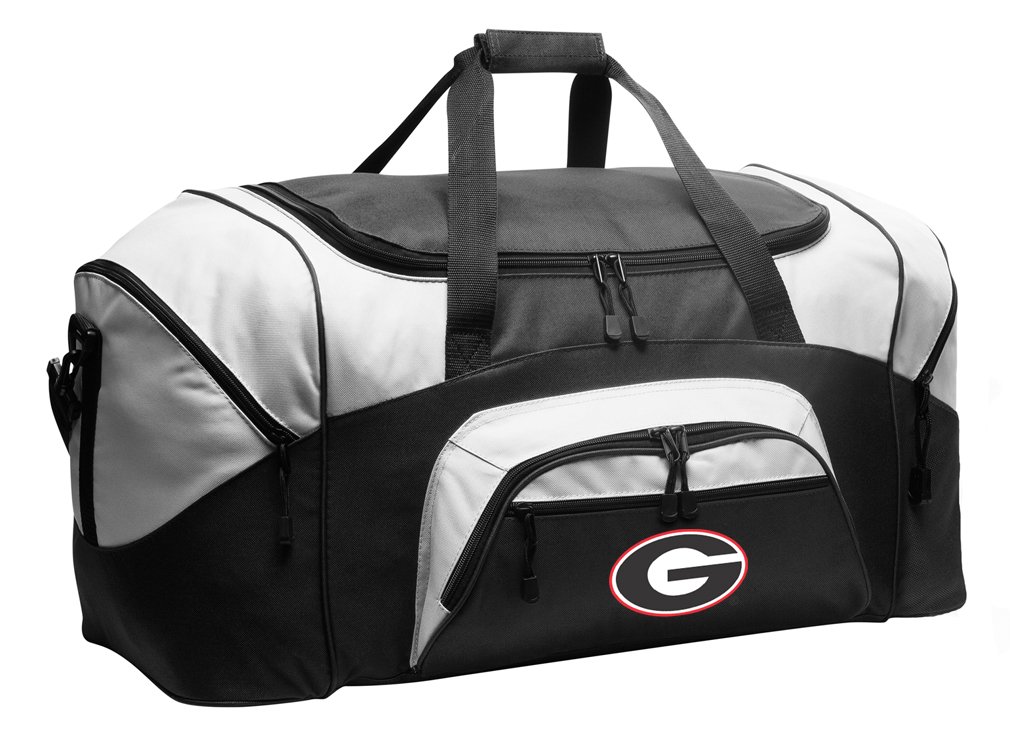 Premium Georgia Bulldogs Travel Duffel Bag - Large UGA Gym Bag for Men & Women - Durable Black Duffle for Sports, Workouts & Weekend Getaways