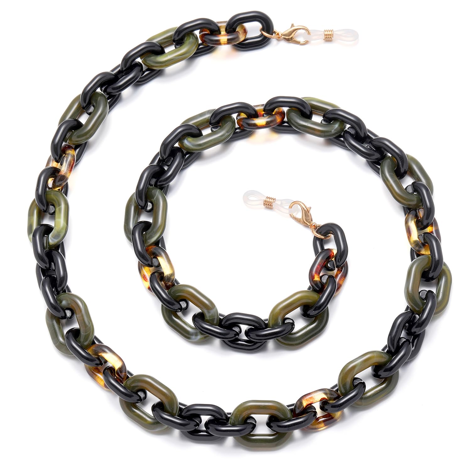 Fashionable Acrylic Eyeglass Chain for Women - Stylish Neck Holder for Reading Glasses & Sunglasses - Perfect for Work, Travel, and Everyday Use