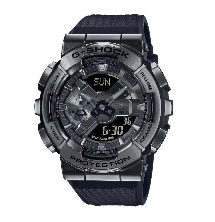 Casio G-Shock GM110BB-1A Analog-Digital Black Dial Men's Watch - Durable, Water-Resistant for Outdoor, Sports & Everyday Wear