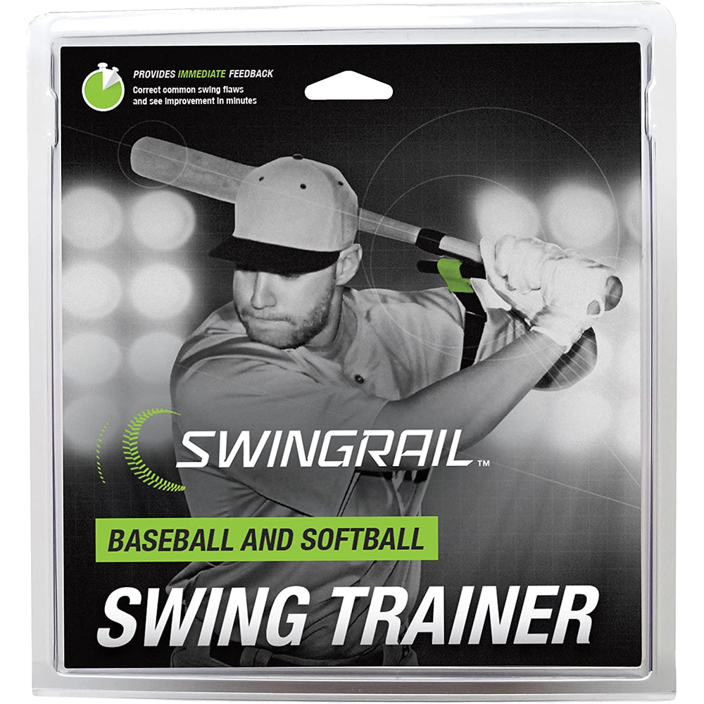 SwingRail Baseball & Softball Swing Trainer - Improve Batting Skills for Youth & Adults | Perfect for Home, Field & Training Practice