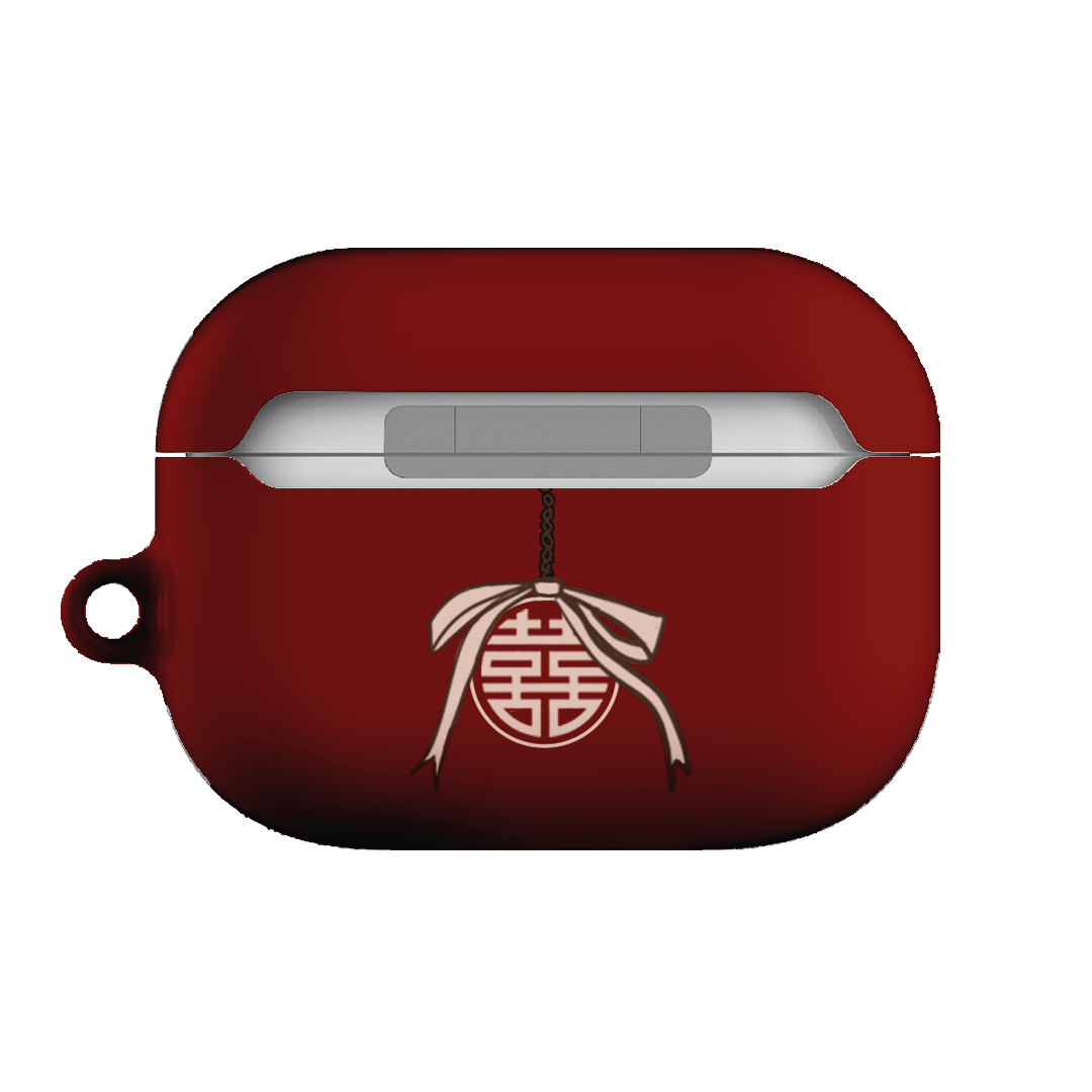 Red Blossom Snake Pattern AirPods Pro Case - Stylish Protective Cover for Apple AirPods Pro - Perfect for Travel, Work, and Everyday Use