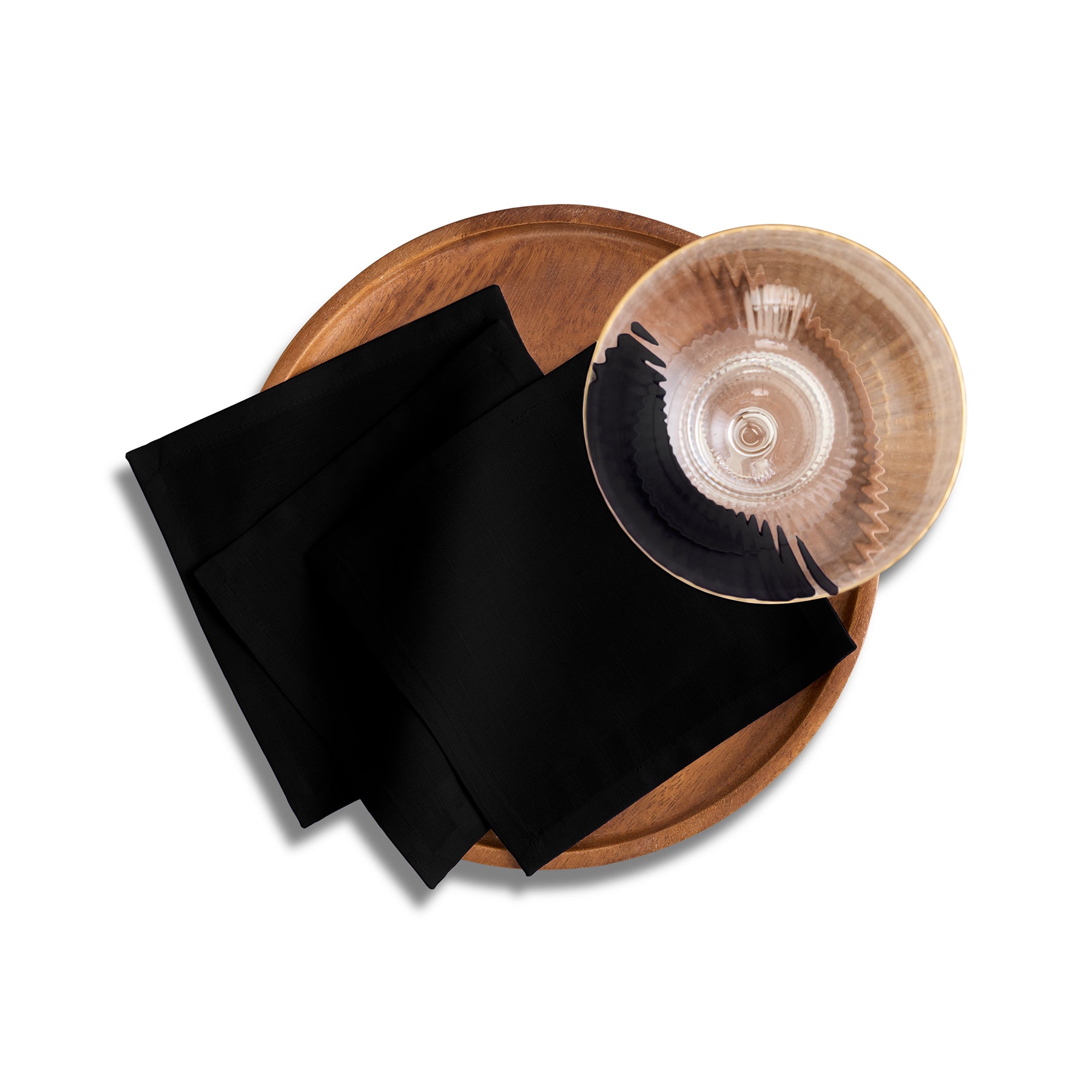 Premium Dru Cotton Linen Cocktail Napkins - Set of 12, 5x5 Inches, Absorbent & Elegant for Parties, Weddings, and Home Decor