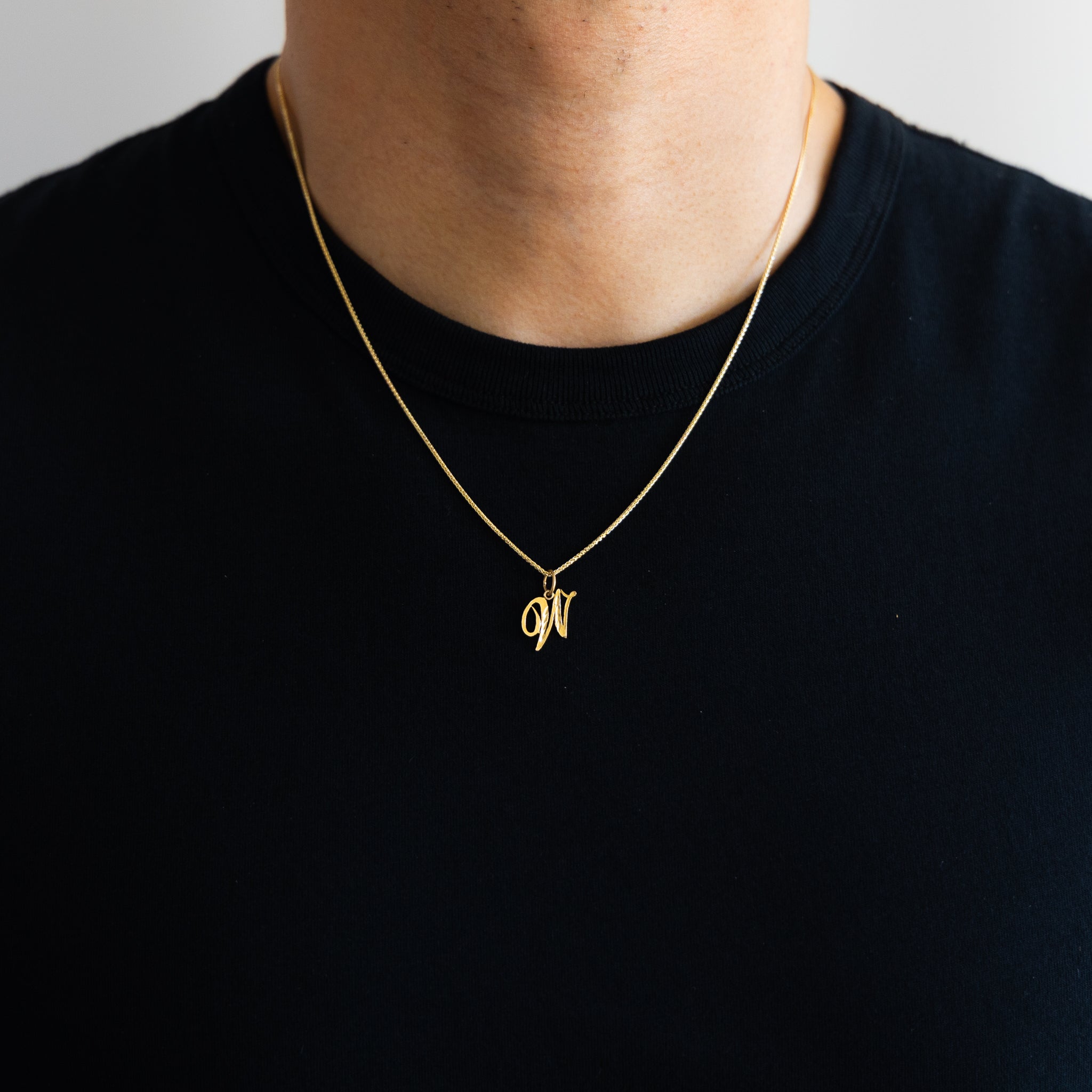Gold Cursive Letter W Pendant Necklace - Elegant Initial Jewelry for Women | Perfect for Gifts, Birthdays & Everyday Wear