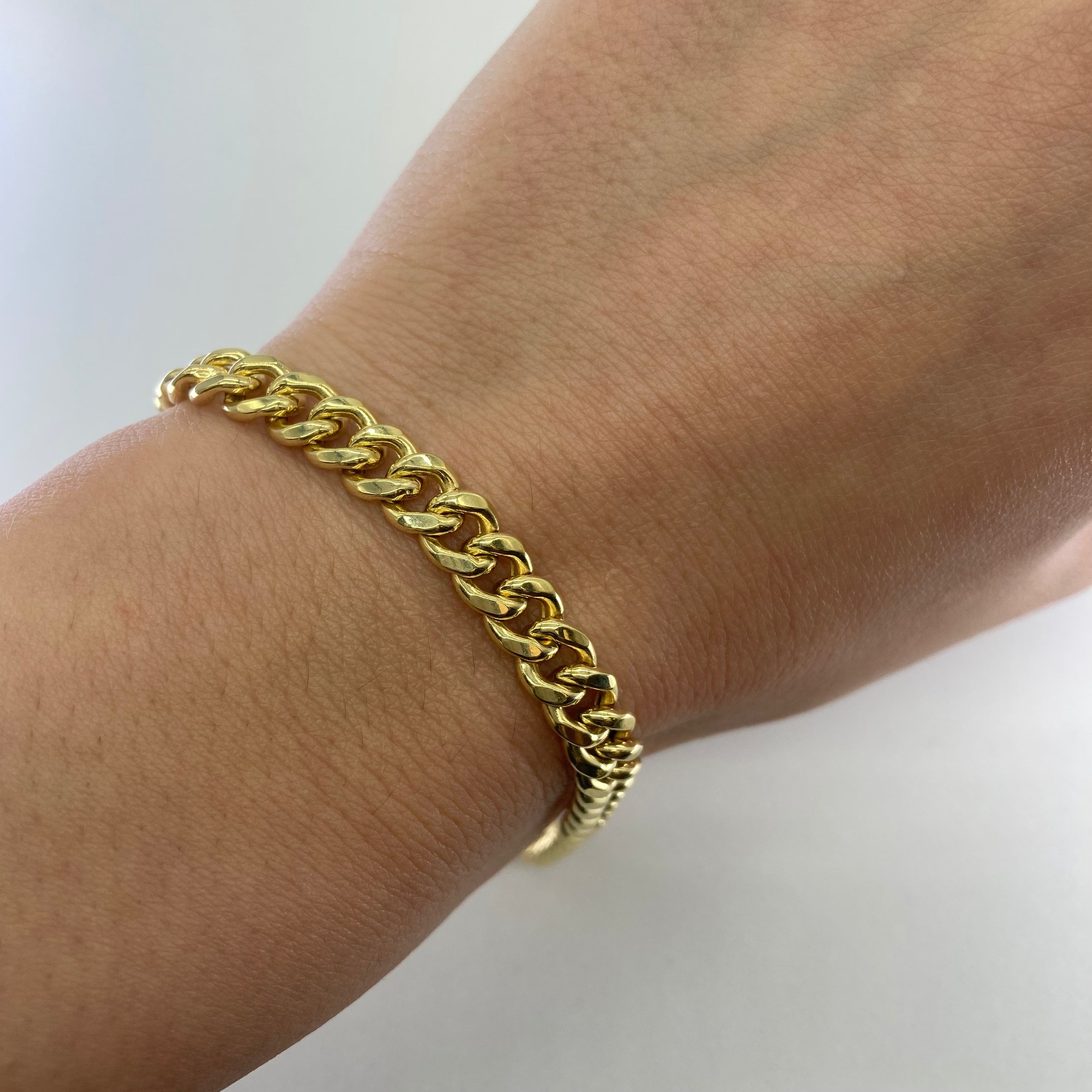 100 Ways Miami Cuban Link Bracelet for Men - 8mm Thick Gold Plated Stainless Steel Chain Bracelet - Perfect for Hip Hop Fashion, Gifts & Everyday Wear
