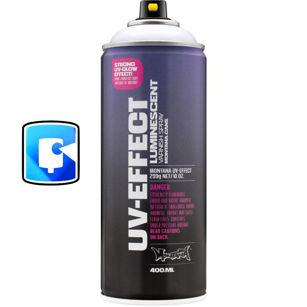 Montana UV Effect Transparent Spray Paint - 400ML Can - Vibrant Colors for Graffiti, Street Art & DIY Projects - Ideal for Outdoor Murals & Creative Designs