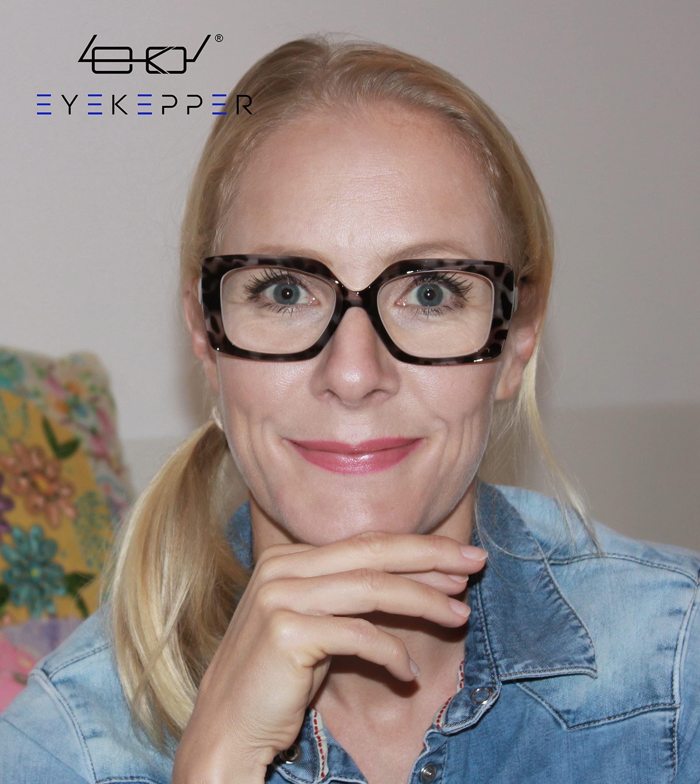 Eyekepper Women's Reading Glasses - Fashionable Black Readers for Women - Perfect for Reading, Working & Computer Use