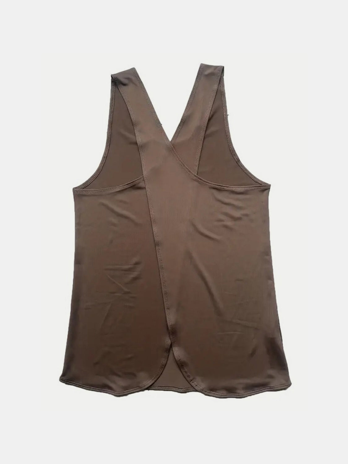 Crisscross Scoop Neck Active Tank Top - Women's Workout & Yoga Shirt for Running, Gym & Lounge Wear