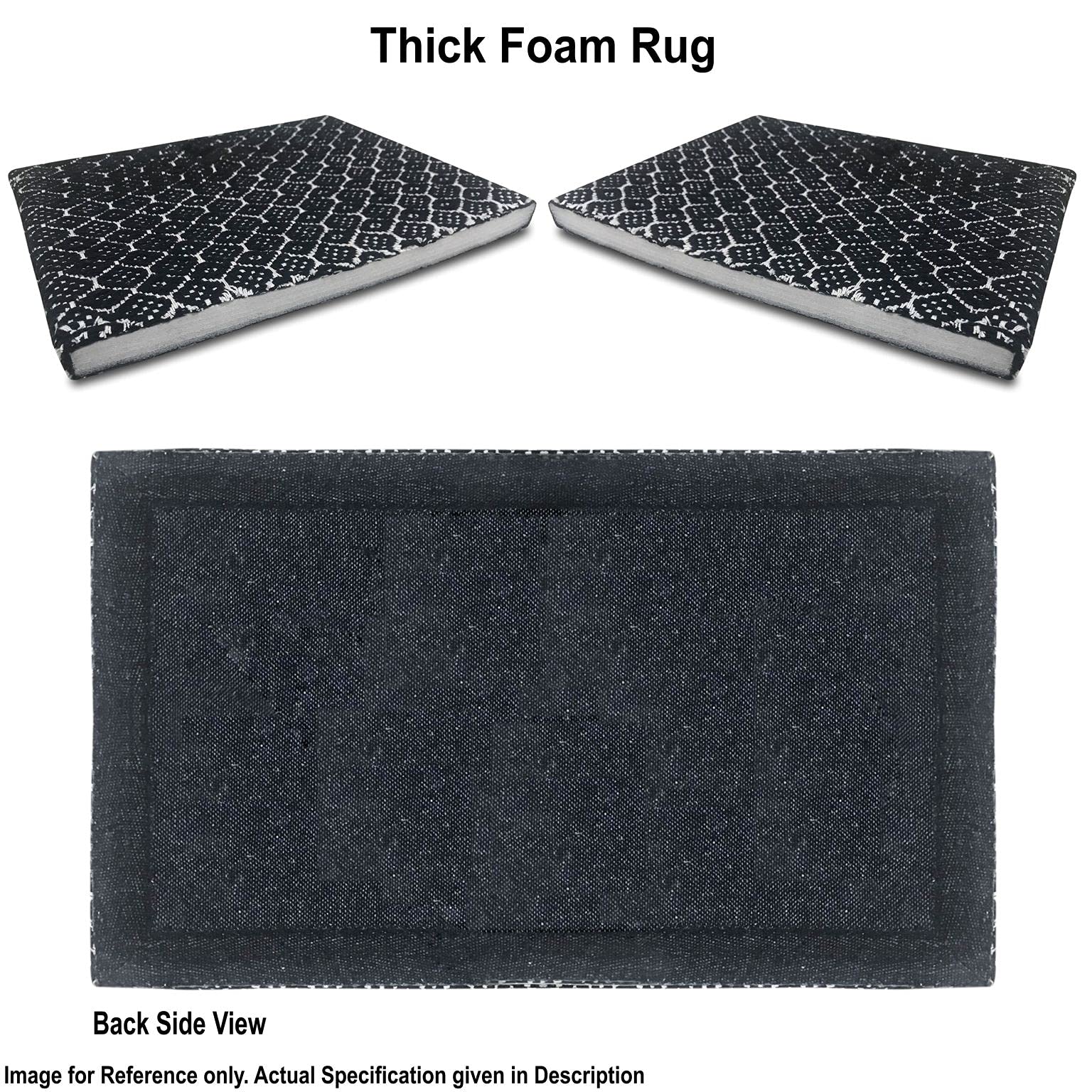 Anti-Fatigue Kitchen Mat with Cushioned Comfort, Waterproof Non-Slip Heavy Duty Foam Rug for Kitchen, Sink, Laundry, Office, and Home Floors (Navy, 18''x30'') - Perfect for Cooking, Cleaning, and Standing Comfort