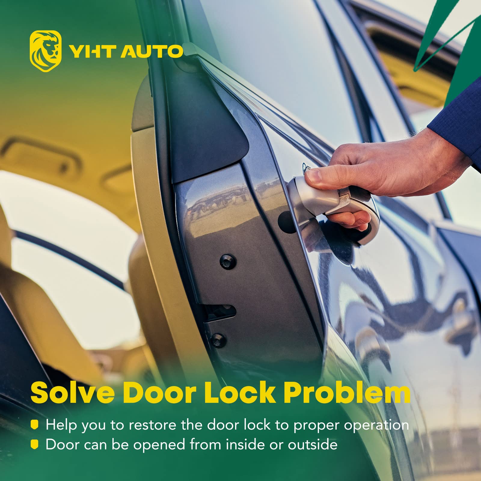 YHTAUTO Power Door Lock Actuator - Left/Right Side Sliding Door Replacement for Chrysler Grand Voyager, Town & Country, Dodge Grand Caravan, Ram C/V - Durable Door Latch Assembly for Smooth Automatic Locking - Perfect for Family Vans and Commercial Vehicles
