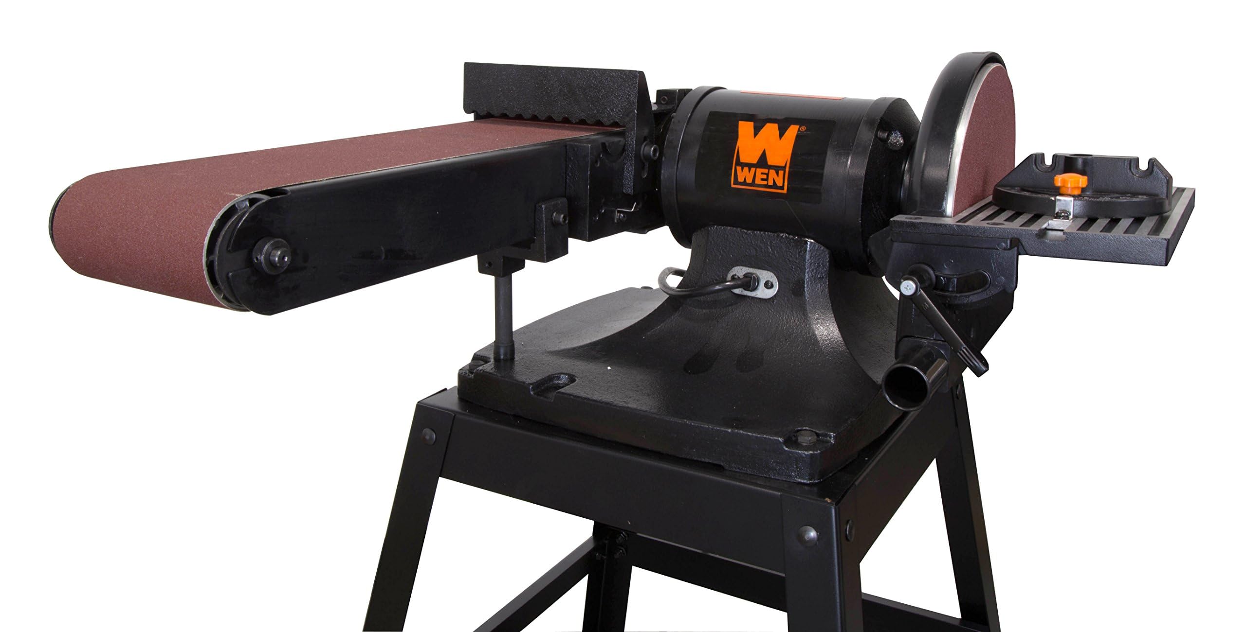 WEN 6508 6-Inch x 48-Inch Belt & 9-Inch Disc Sander with Stand – Perfect for Woodworking, Metal Sanding, and DIY Projects