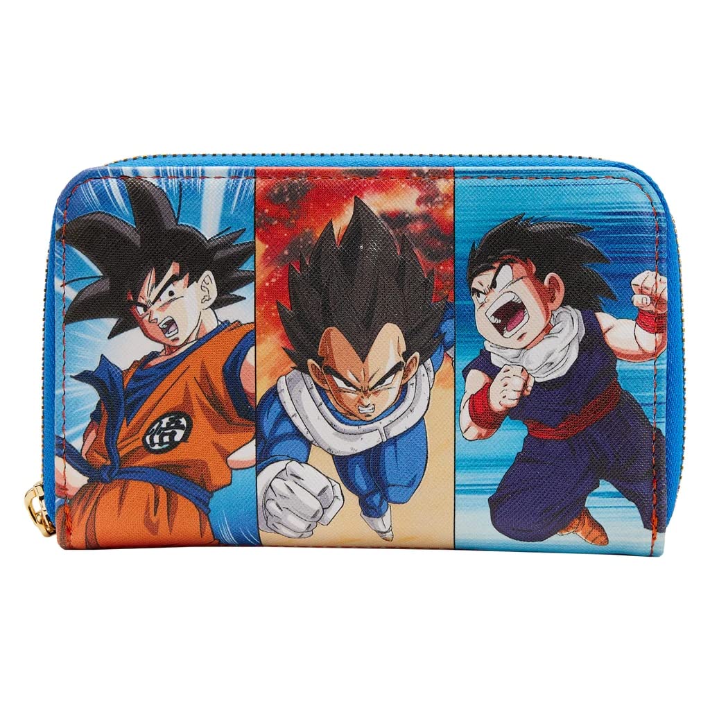Dragon Ball Z Trio Zip Around Wallet - Anime Cosplay Wallet for Goku, Vegeta, & Frieza Fans - Perfect for Conventions, Collectors & Everyday Use