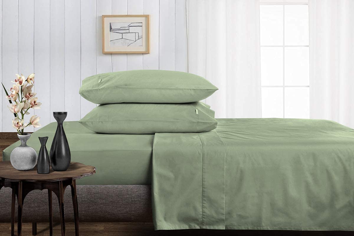 Luxury 800 Thread Count 100% Egyptian Cotton 4-Piece Bed Sheet Set - Queen Size Deep Pocket (10