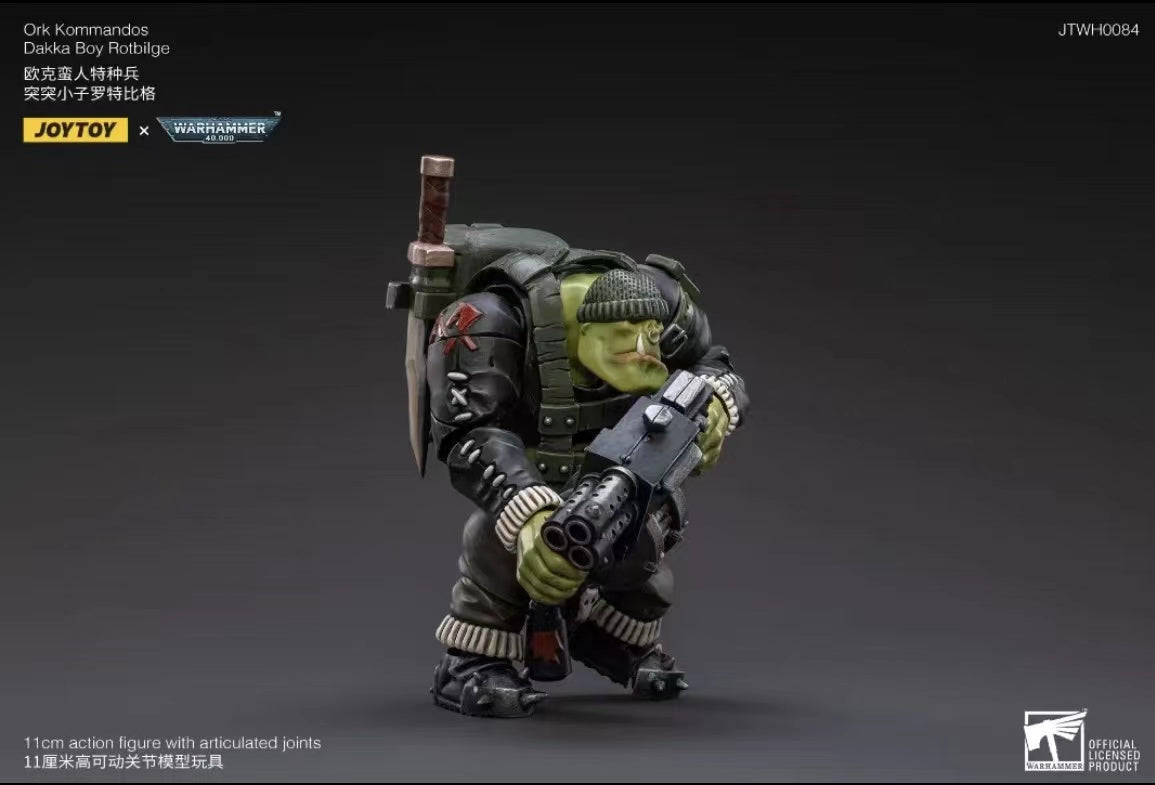 JOYTOY 1/18 Scale Warhammer 40K Ork Kommandos Action Figure - Highly Detailed Collectible Model for Tabletop Gaming & Display
