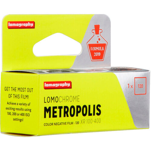 Lomography LomoChrome Metropolis 100-400 ISO Color Negative Film 120 Roll - Perfect for Urban Photography & Creative Film Shoots