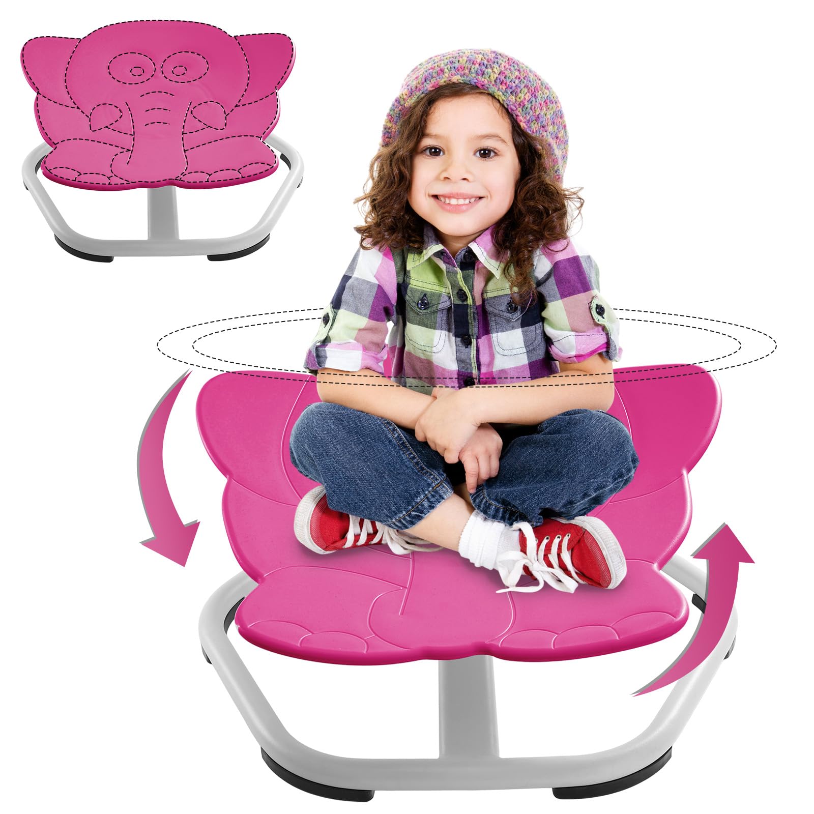 Sensory Spinning Chair for Kids with Autism & ADHD - Swivel Chair for Concentration Training, Sit and Spin Toy for Sensory Needs - Perfect for Home, Classroom & Therapy Use
