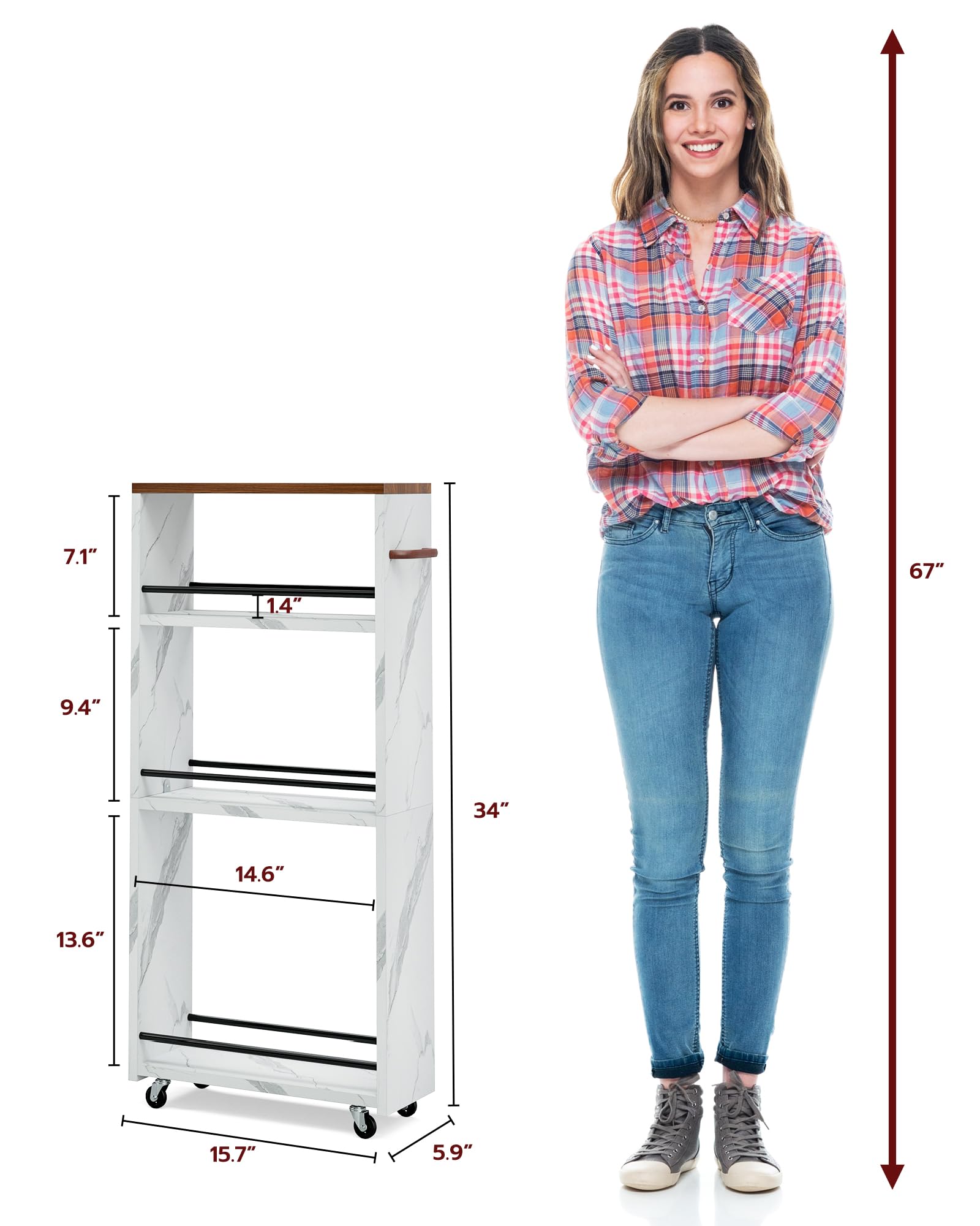 Frylr Slim Storage Cart - 6