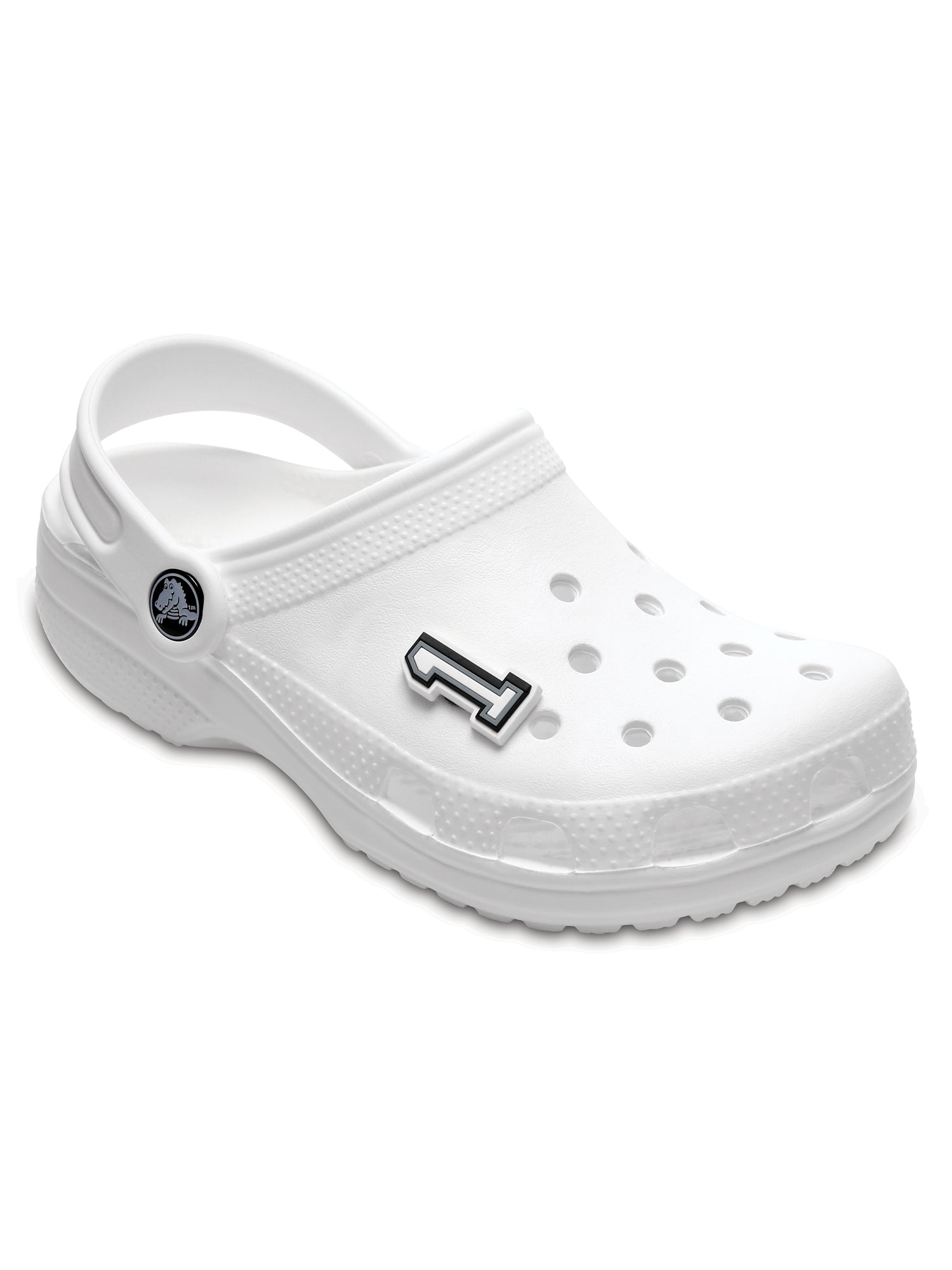 Crocs Jibbitz Black & White Number 1 Charms - Customizable Shoe Accessories for Kids & Adults - Perfect for School, Work & Casual Wear