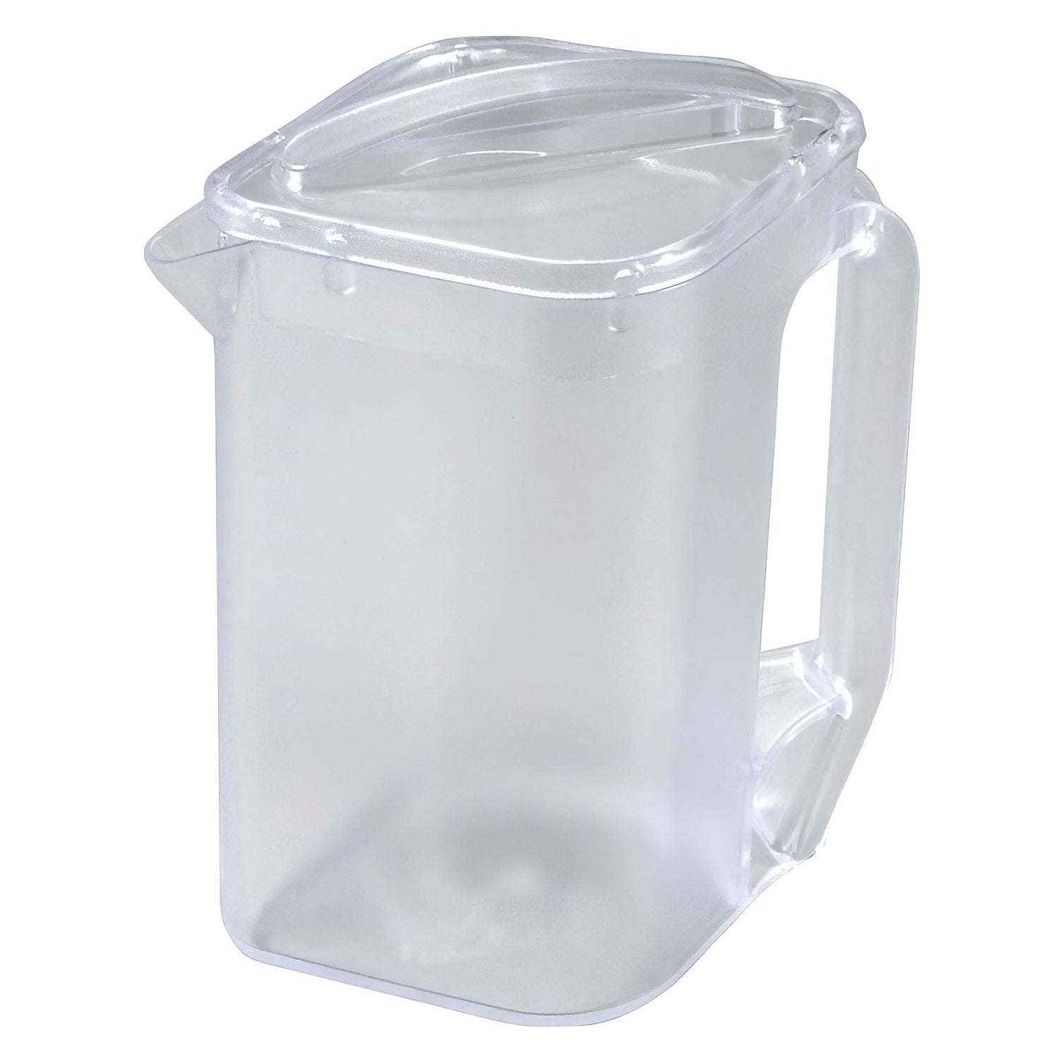 Benkei 2.1L Plastic Square Water Pitcher with Lid - BPA Free, Durable & Leak-Proof - Perfect for Fridge, Parties, Office & Outdoor Activities