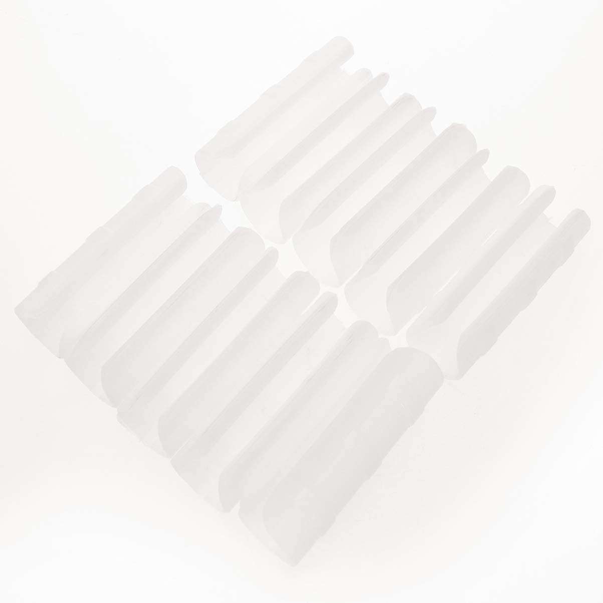 Hemoton 10-Pack ABS Greenhouse Row Cover Clips - Heavy Duty Plastic Clamps for 31-33mm Pipes (White) | Perfect for Securing Greenhouse Film, Plant Protection & Garden Bed Covers