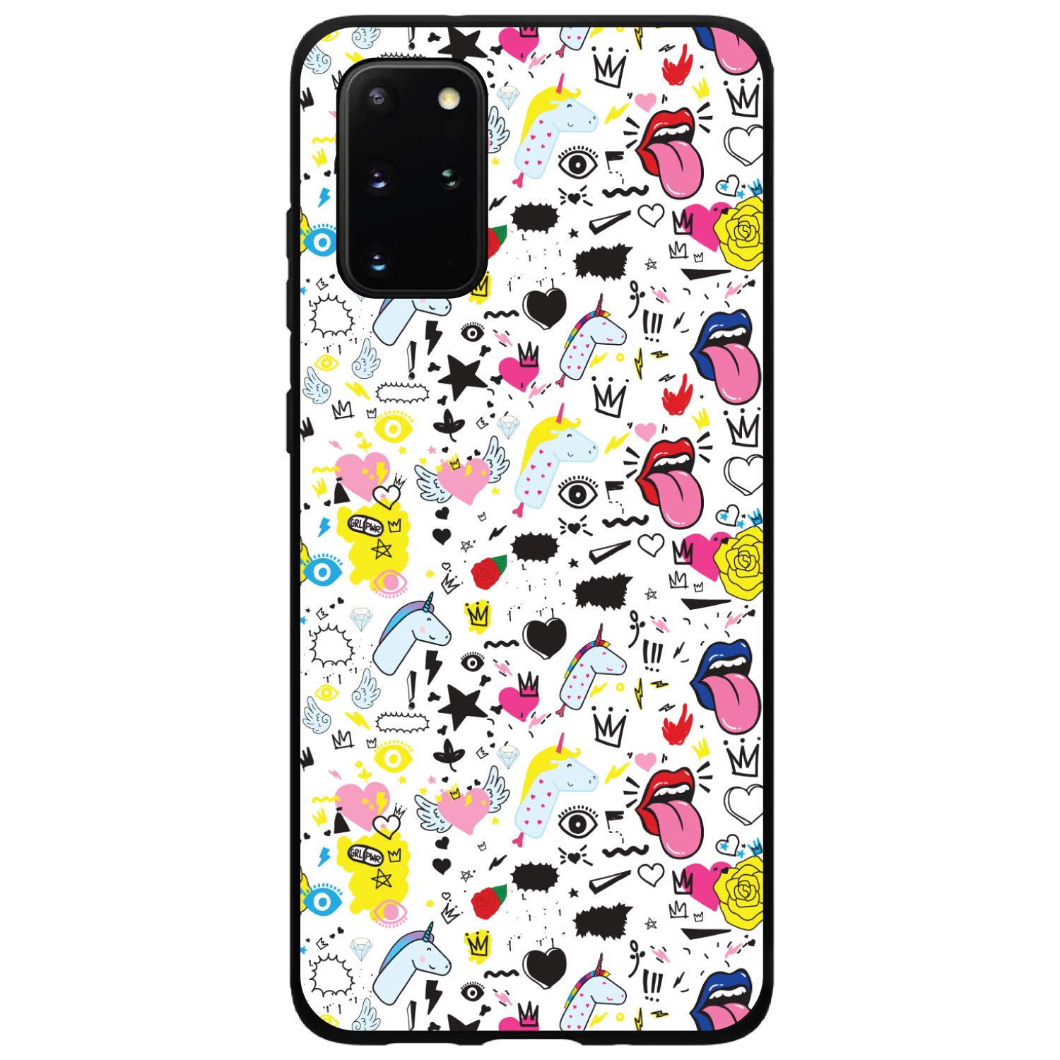 Samsung Galaxy S20 Plus Case (6.7 Inch) - Ultra Slim Hard Plastic Phone Cover with Unicorn Crown Design - Perfect for Women & Girls - Protective Case for Work, School & Daily Use