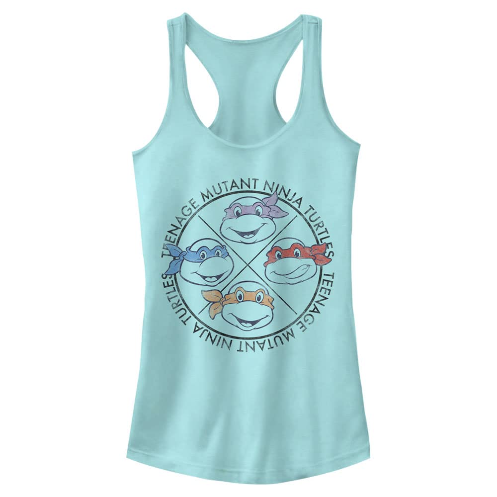 Nickelodeon Teenage Mutant Ninja Turtles TMNT Women's Racerback Tank Top - Soft Breathable Workout Shirt for Gym, Yoga & Casual Wear